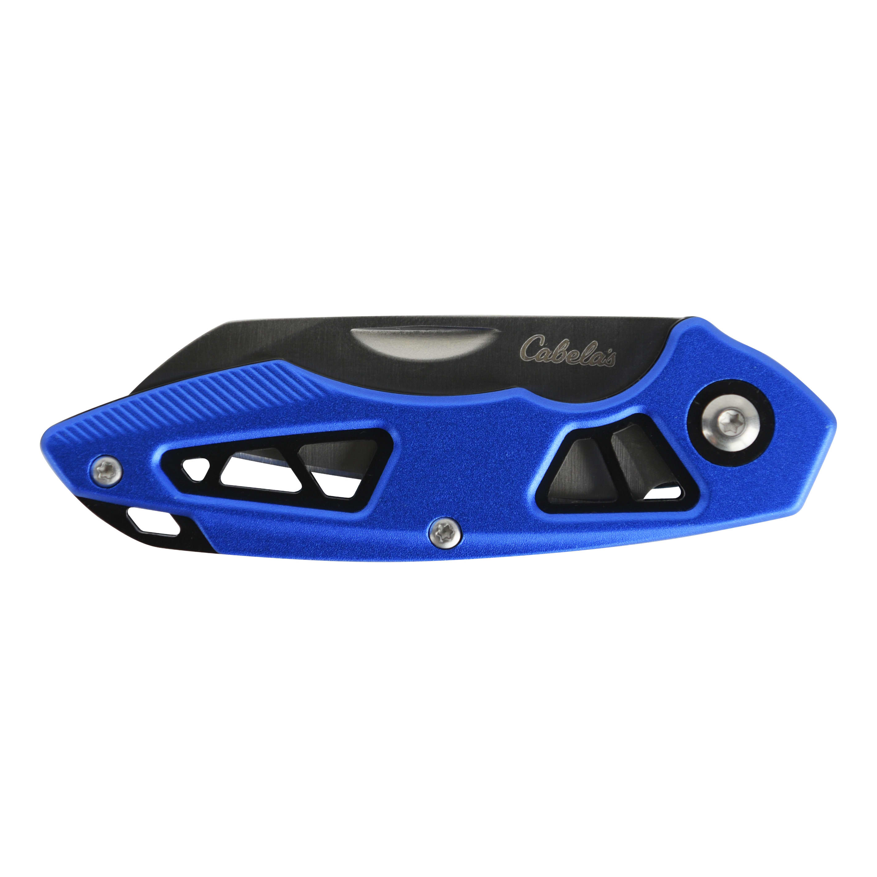 Cabela's Knife and Flashlight Combo with Waterproof Case - Blue - Knife - Closed View