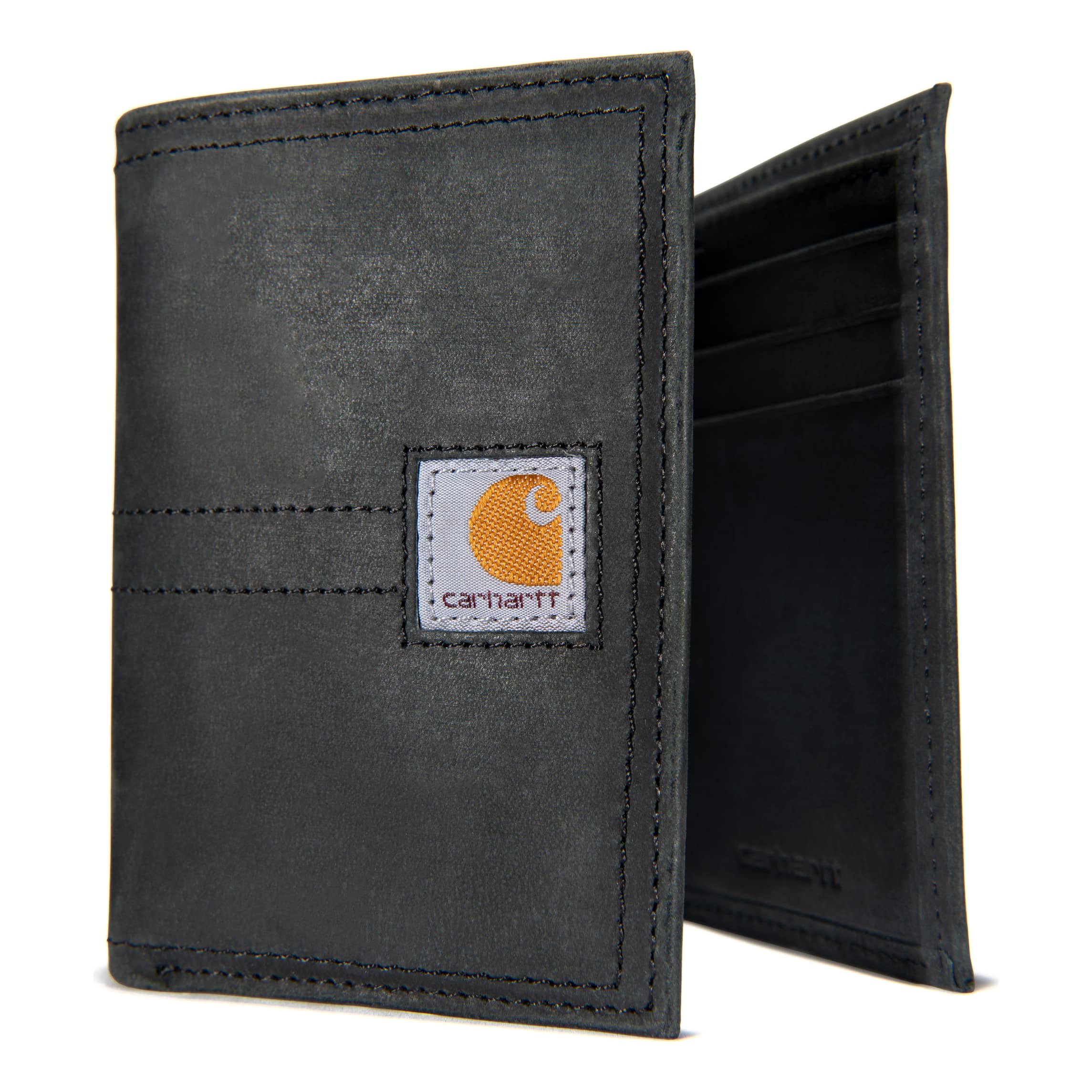 Carhartt® Saddle Leather Trifold Wallet Black Cabela's Canada