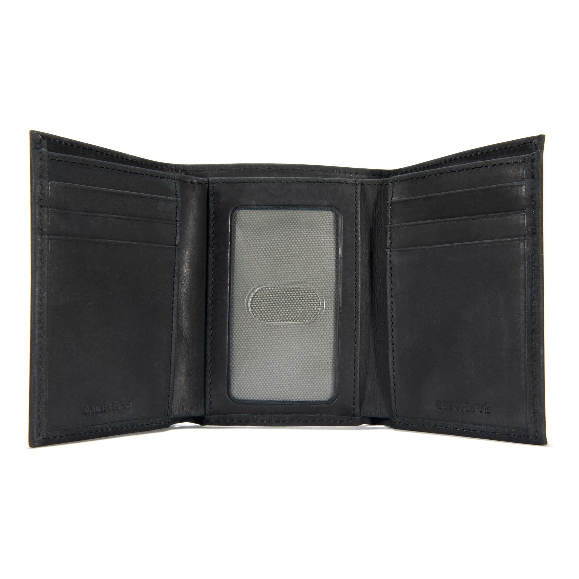 Carhartt Saddle Leather Trifold Wallet – Black