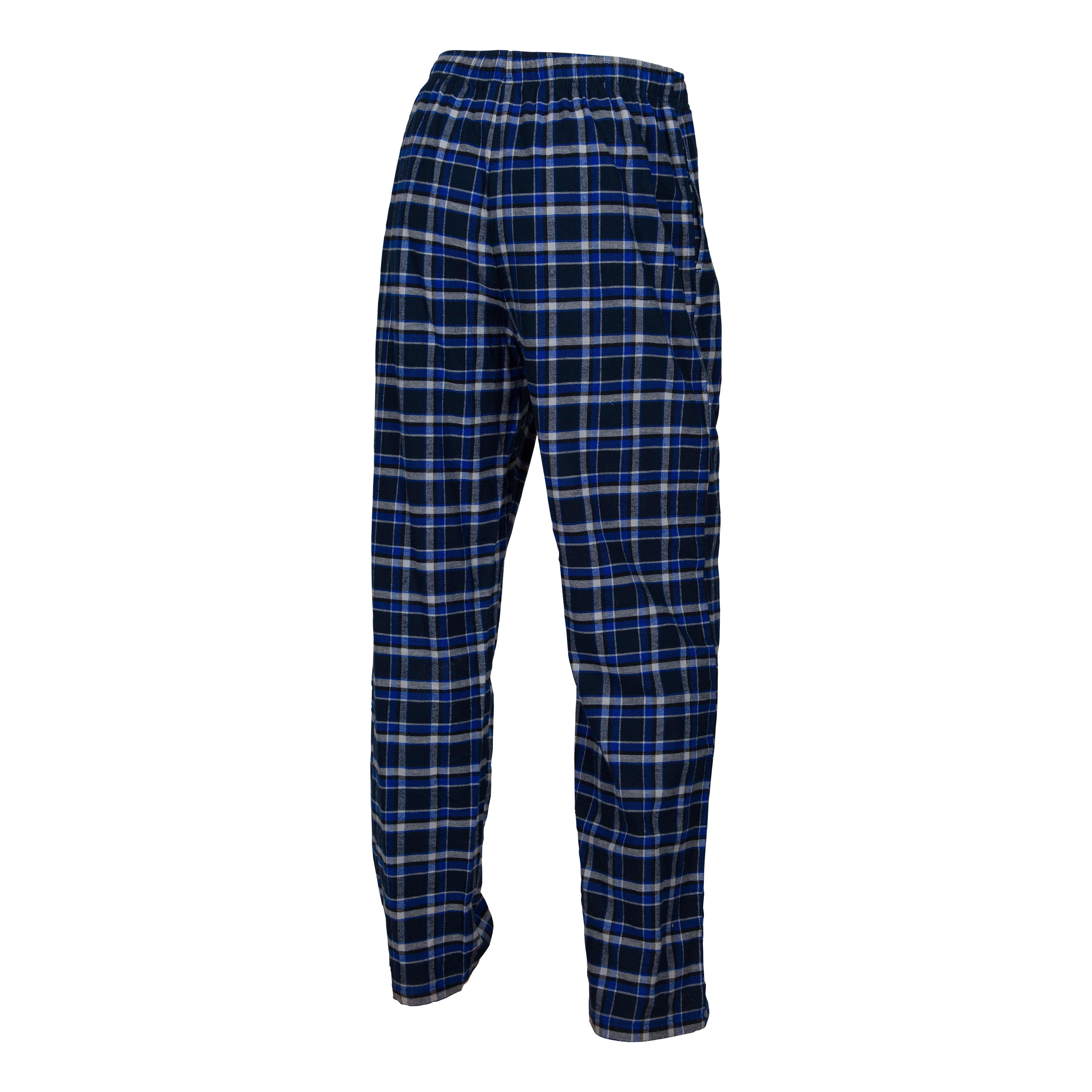 RedHead® Men’s Plaid Flannel Lounge Pants - Blue/Black Plaid - back