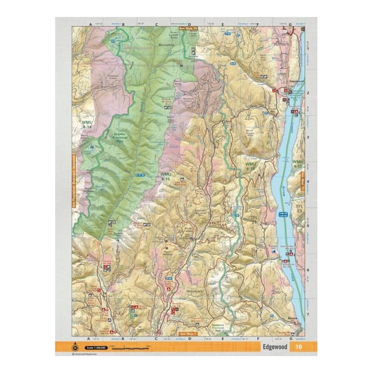 Backroad Mapbooks – Kootenay Rockies BC - Example Page View