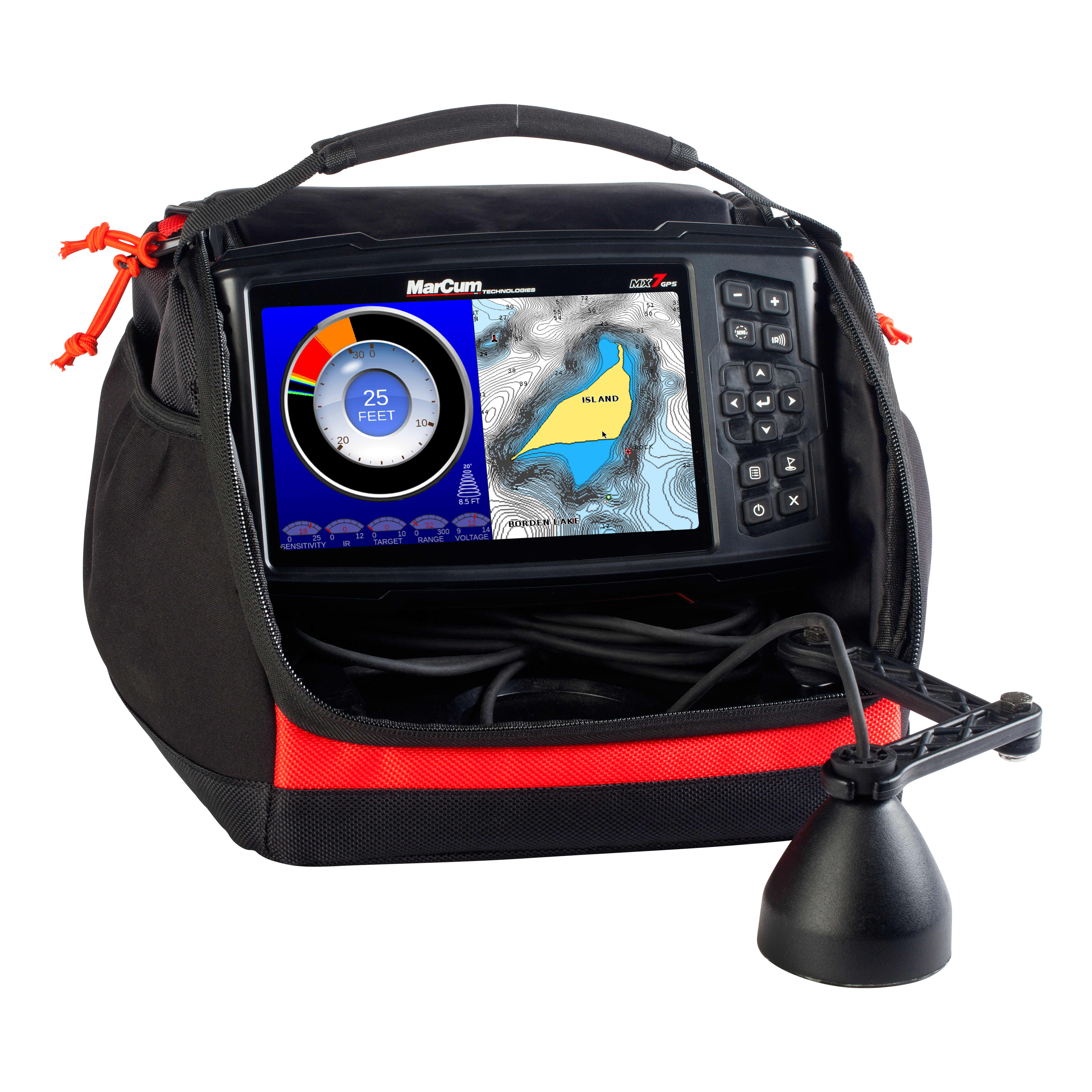 MARCUM MX-7 GPS LITHIUM Equipped GPS/Sonar System