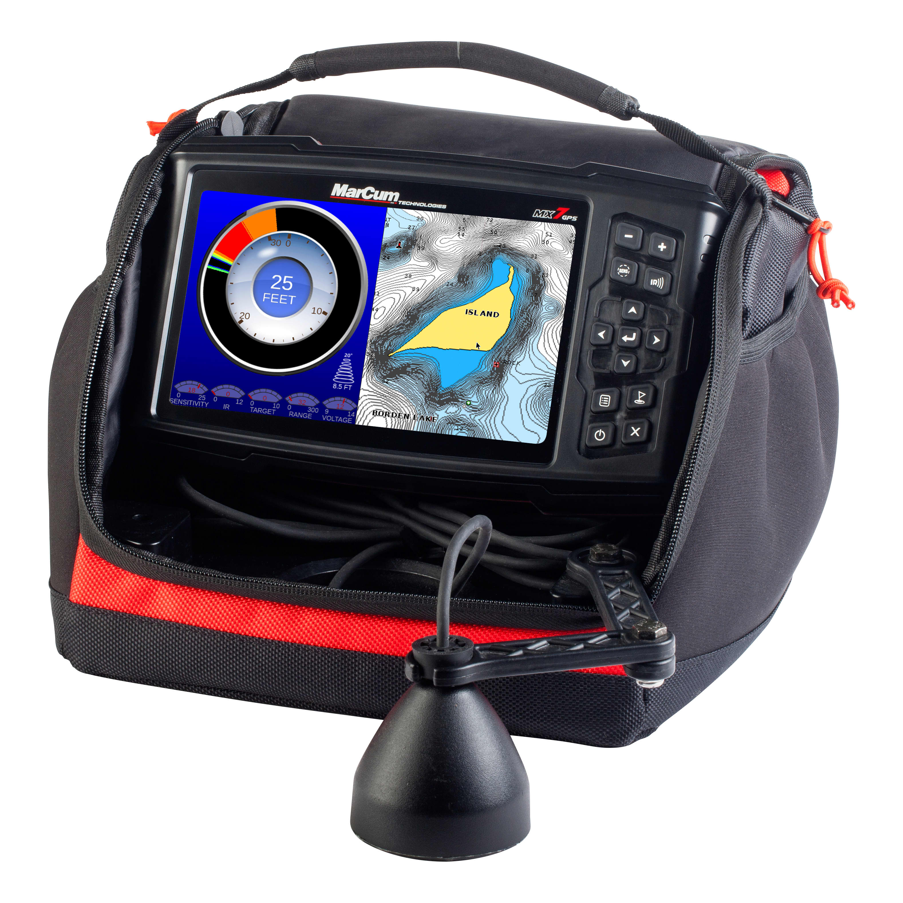 MarCum® MX7 Lithium Digital Sonar with GPS Cabela