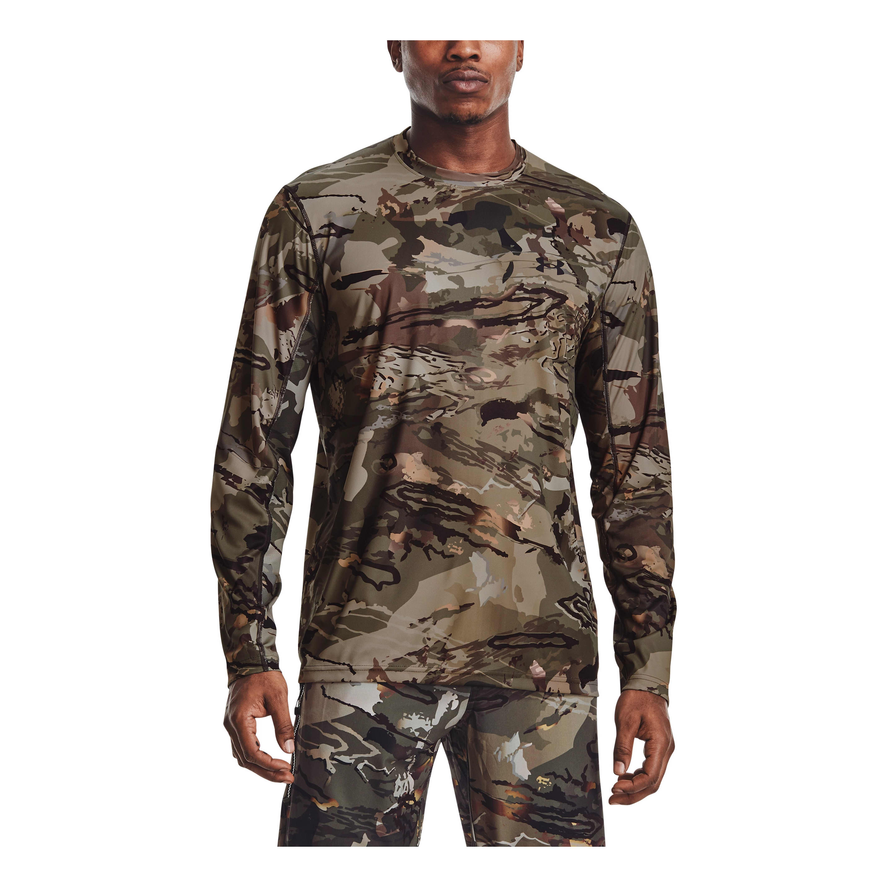 Under Armour® Men’s Iso-Chill Brush Line Long-Sleeve Shirt - UA Forest/Black