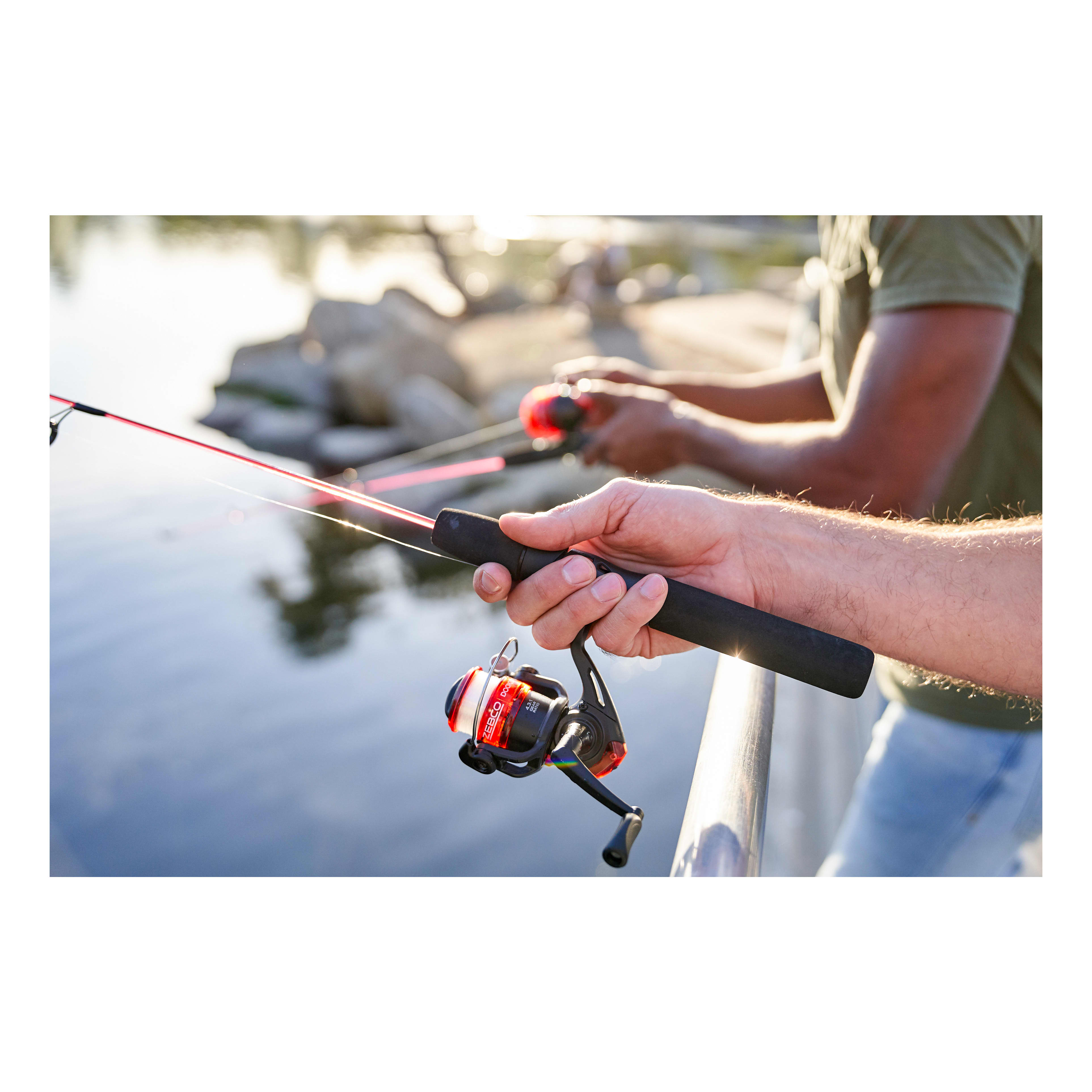 Zebco Dock Demon Spincast Reel and Fishing Rod Combo