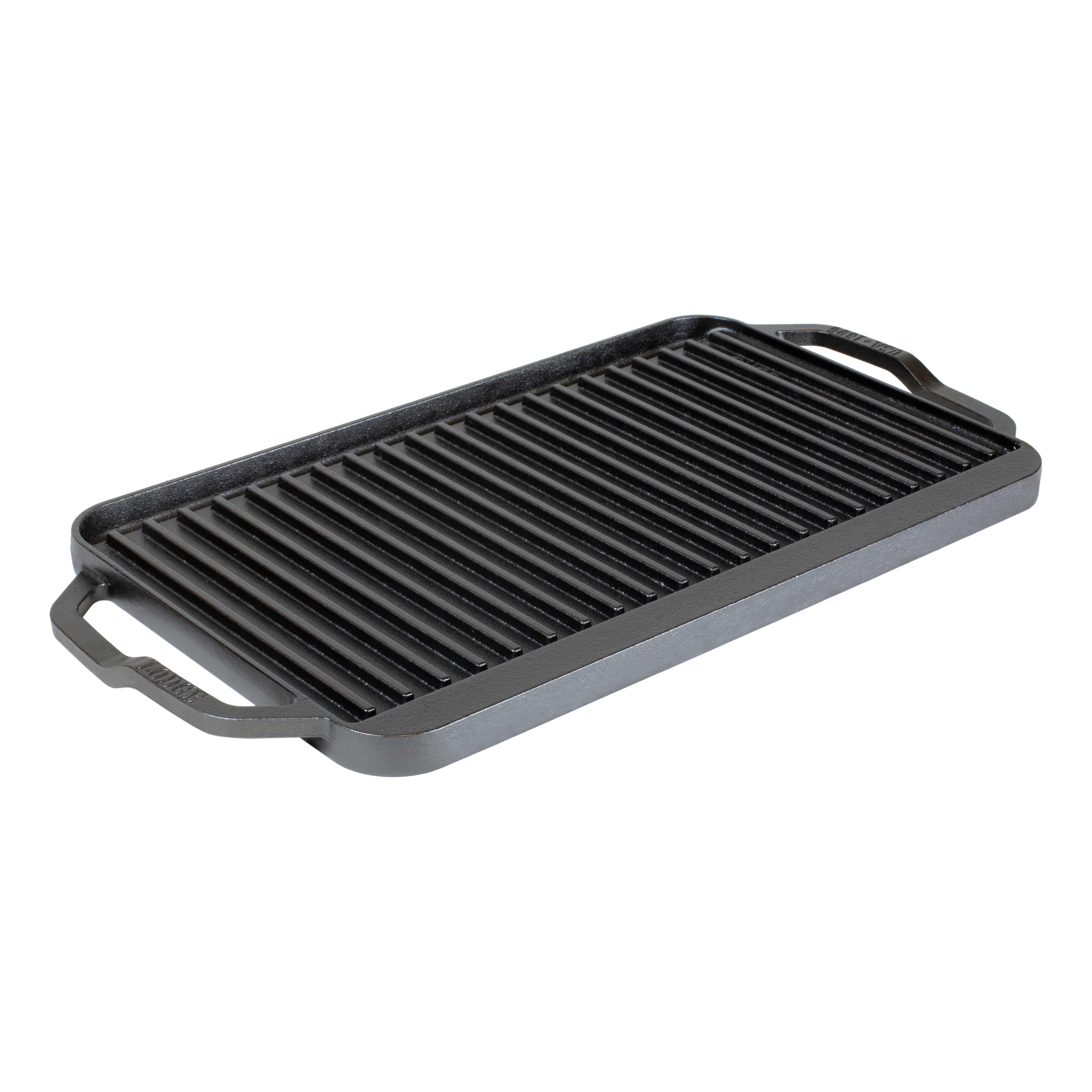 Lodge Chef Collection Cast Iron Chef Style Double Burner Reversible Grill/Griddle