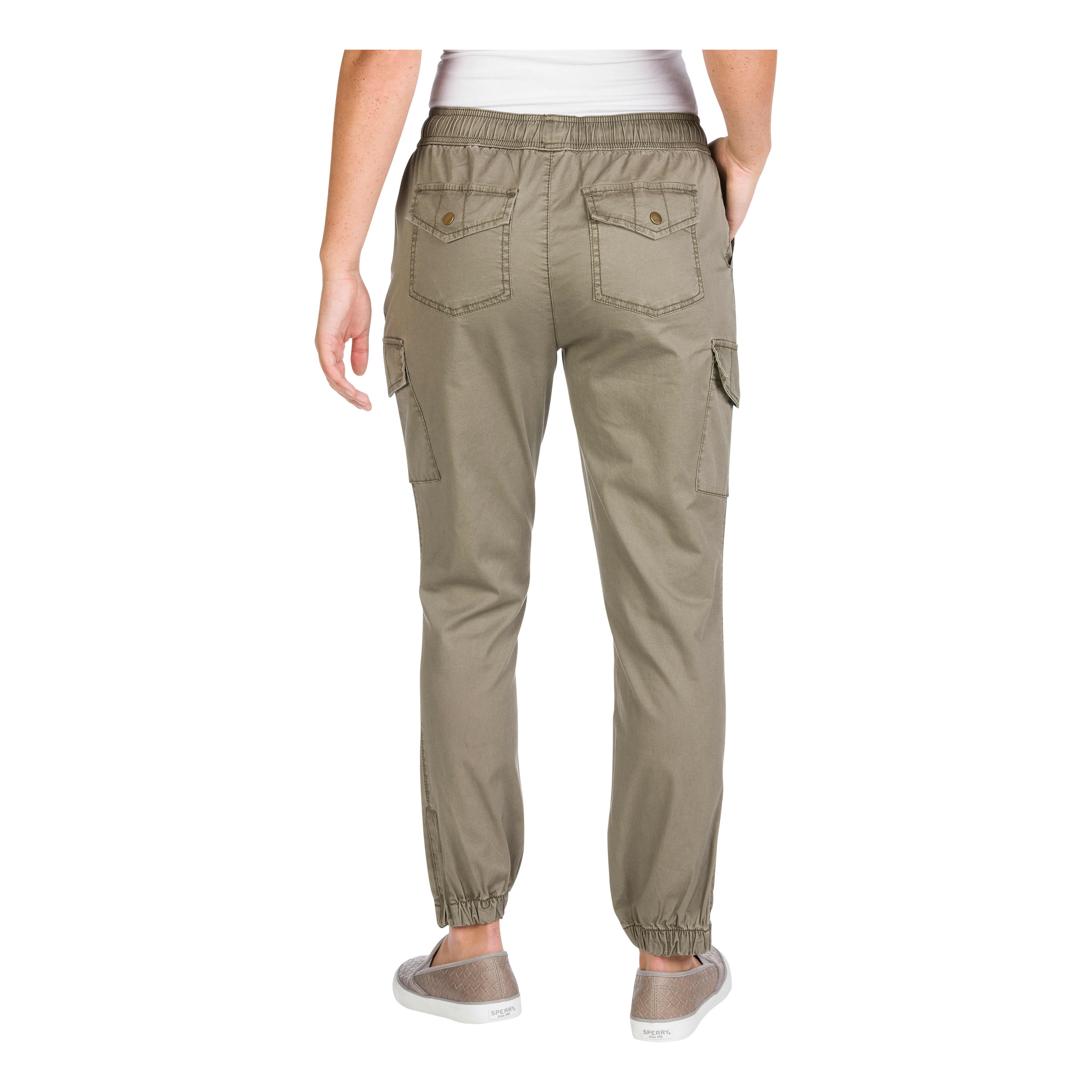 Natural Reflections® Women’s Bella Vista Joggers - Dusty Olive - back