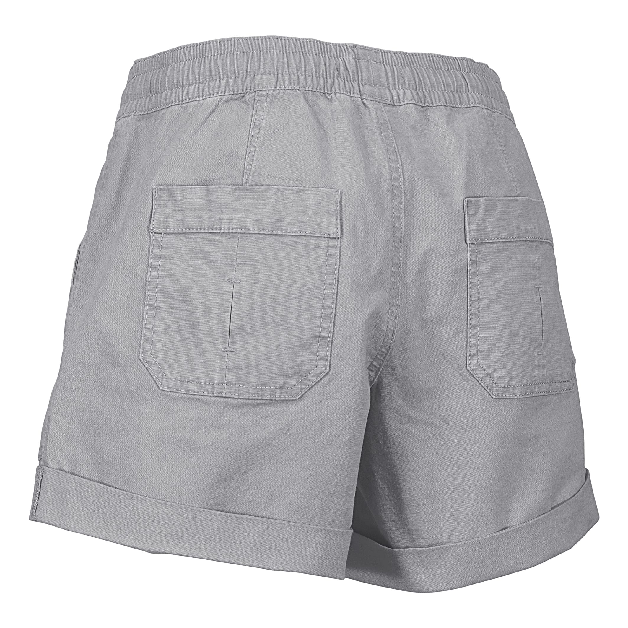 Natural Reflections® Women’s Adventurer Ripstop Shorts - Frost Grey - back