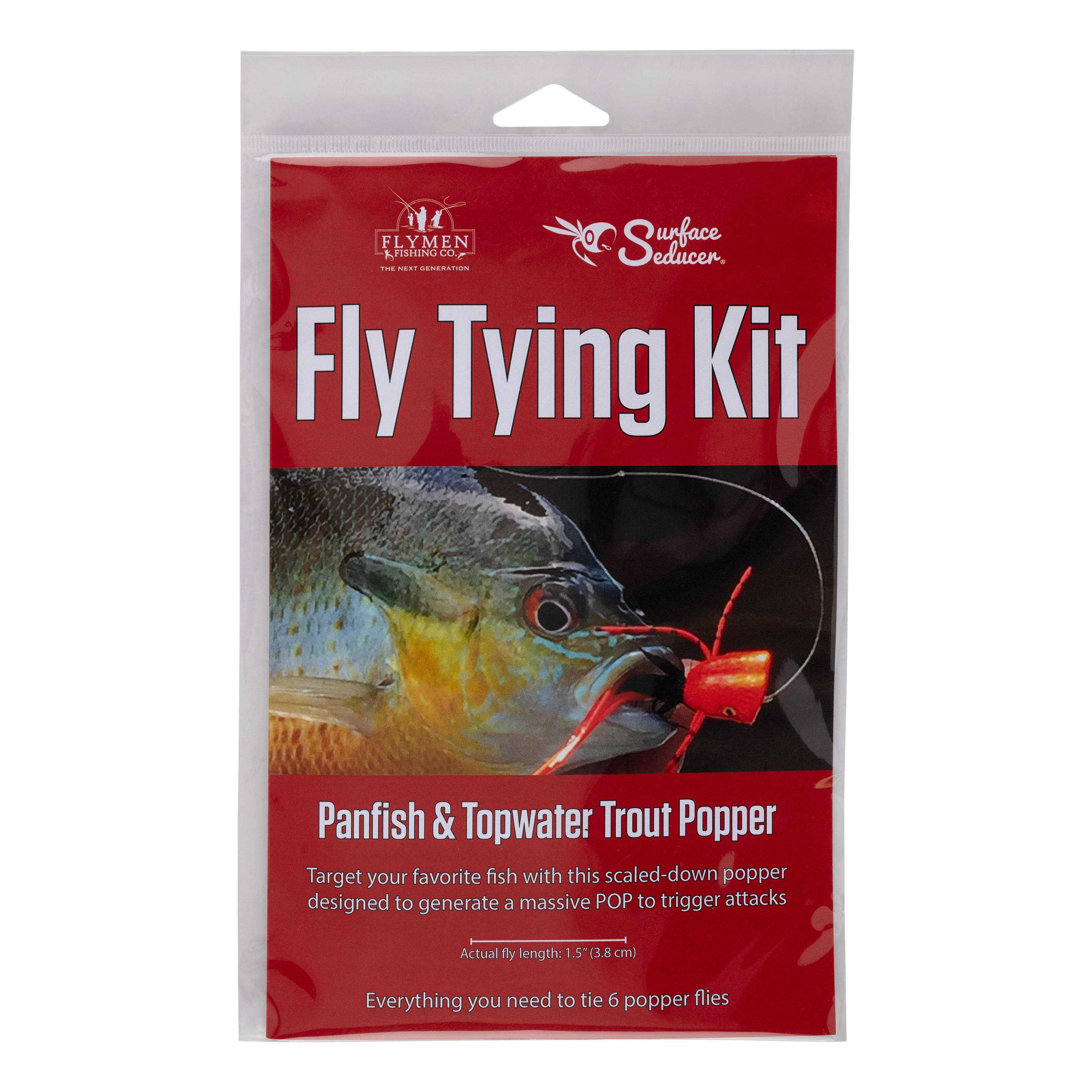 Flymen Fishing Company Panfish and Topwater Trout Popper Fly Tying Kit