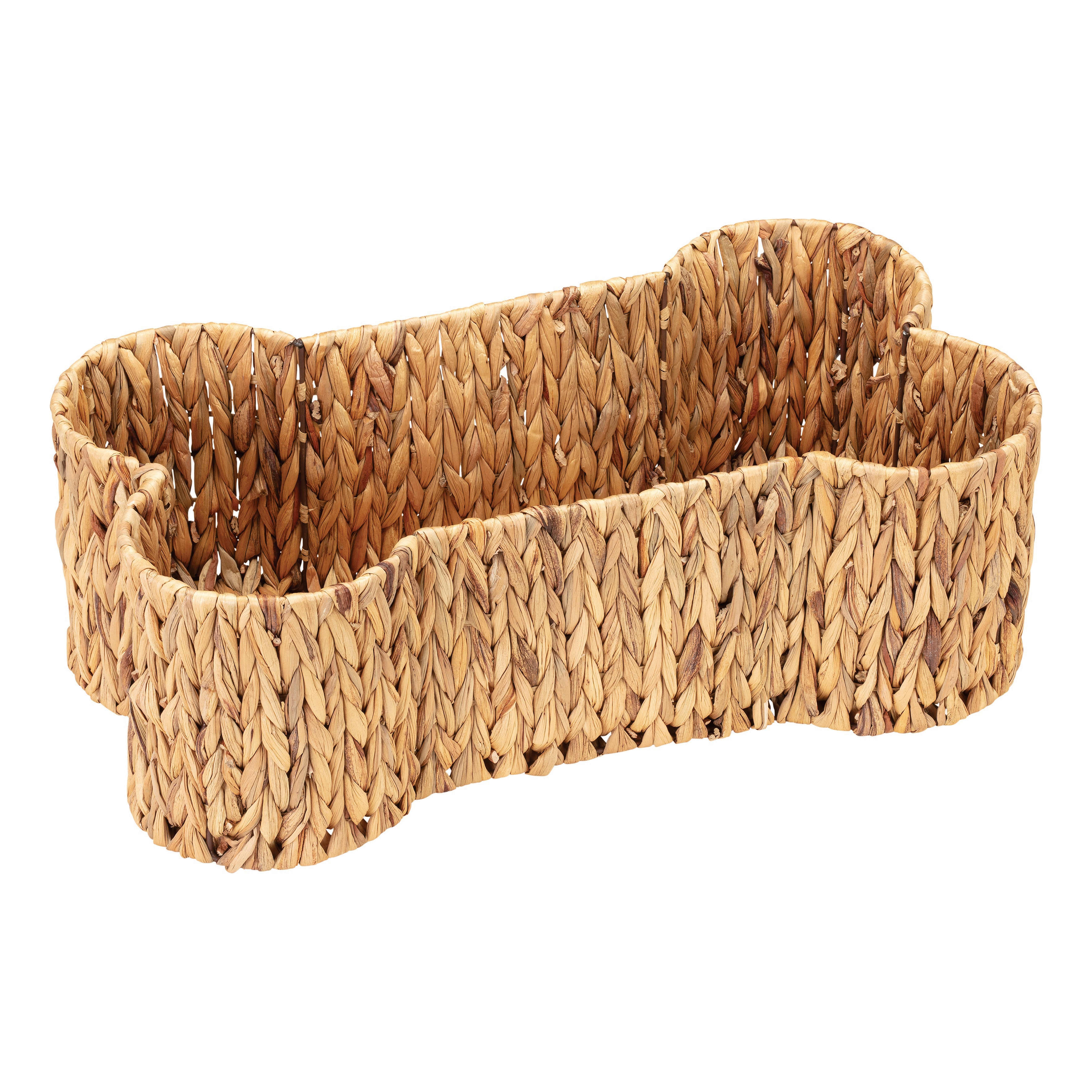 Dog bone wicker basket discount
