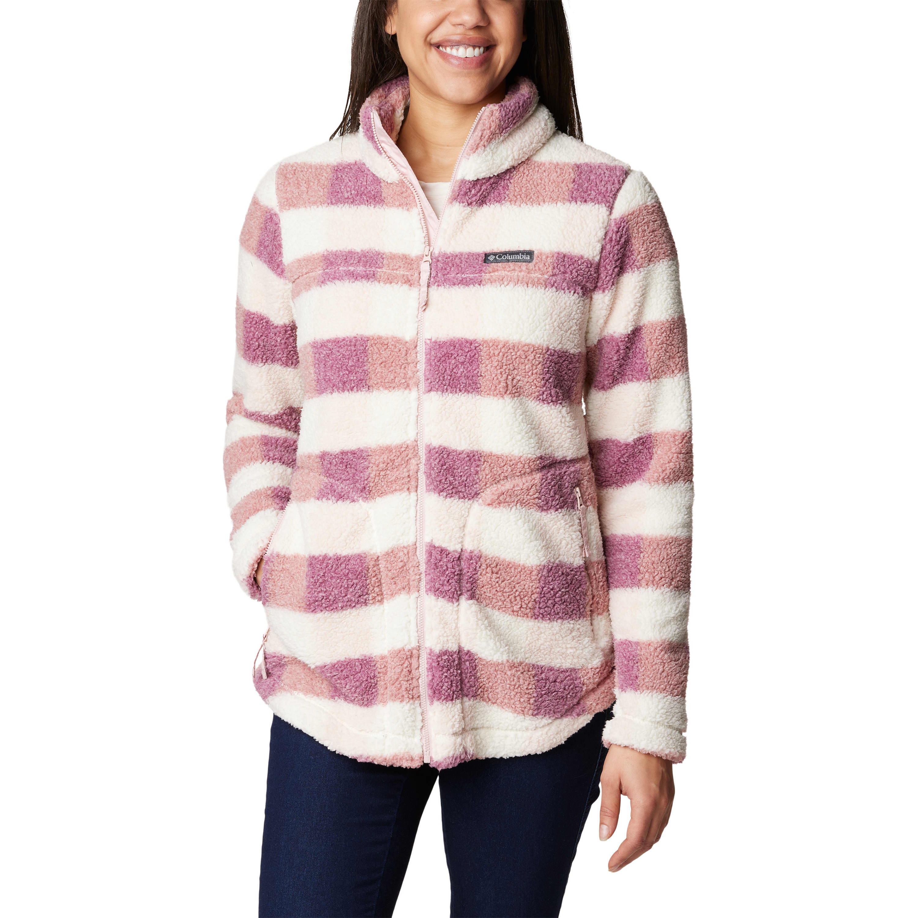 Columbia Women's West Bend™ Full Zip, Night Wave Check - 1939902414