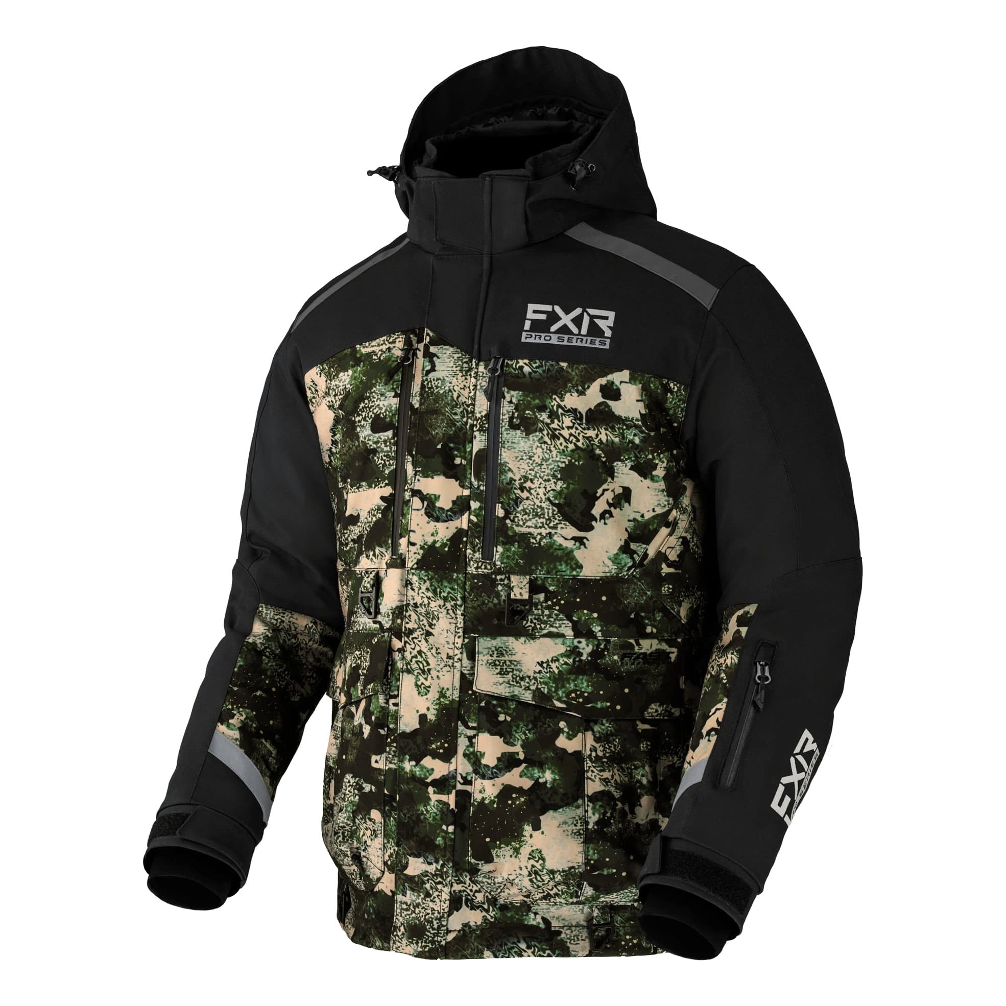 FXR Expedition X Ice Pro Jacket Black/Army Camo / L