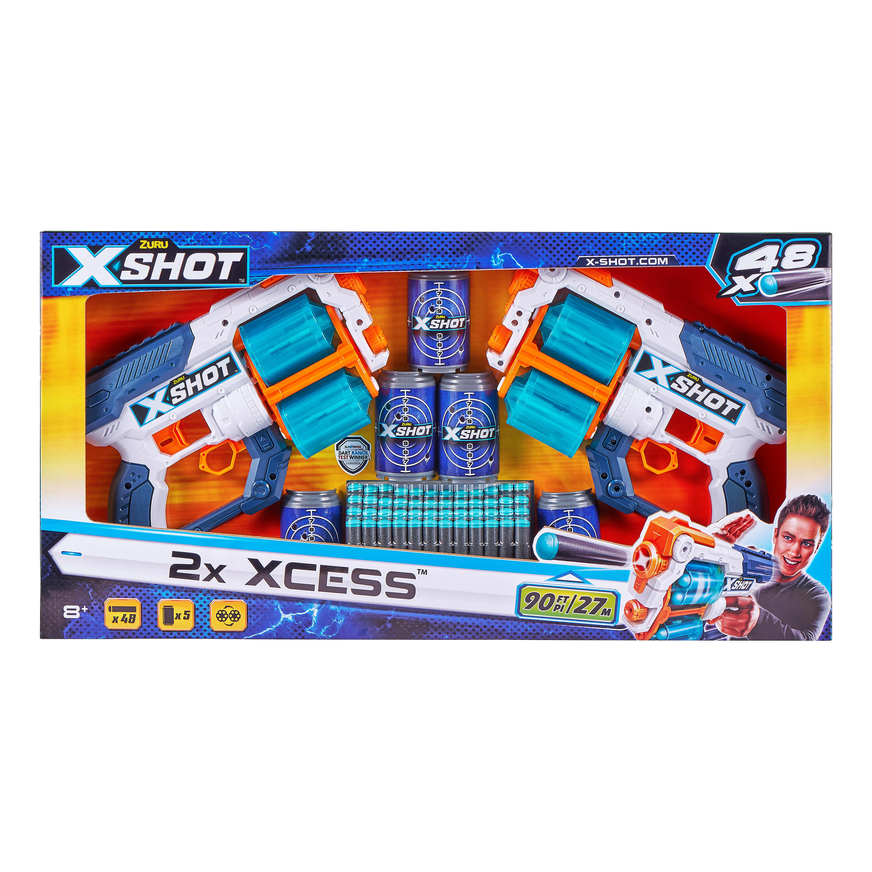 Zuru X-Shot Excel Double Xcess Foam Dart Blaster Combo Pack