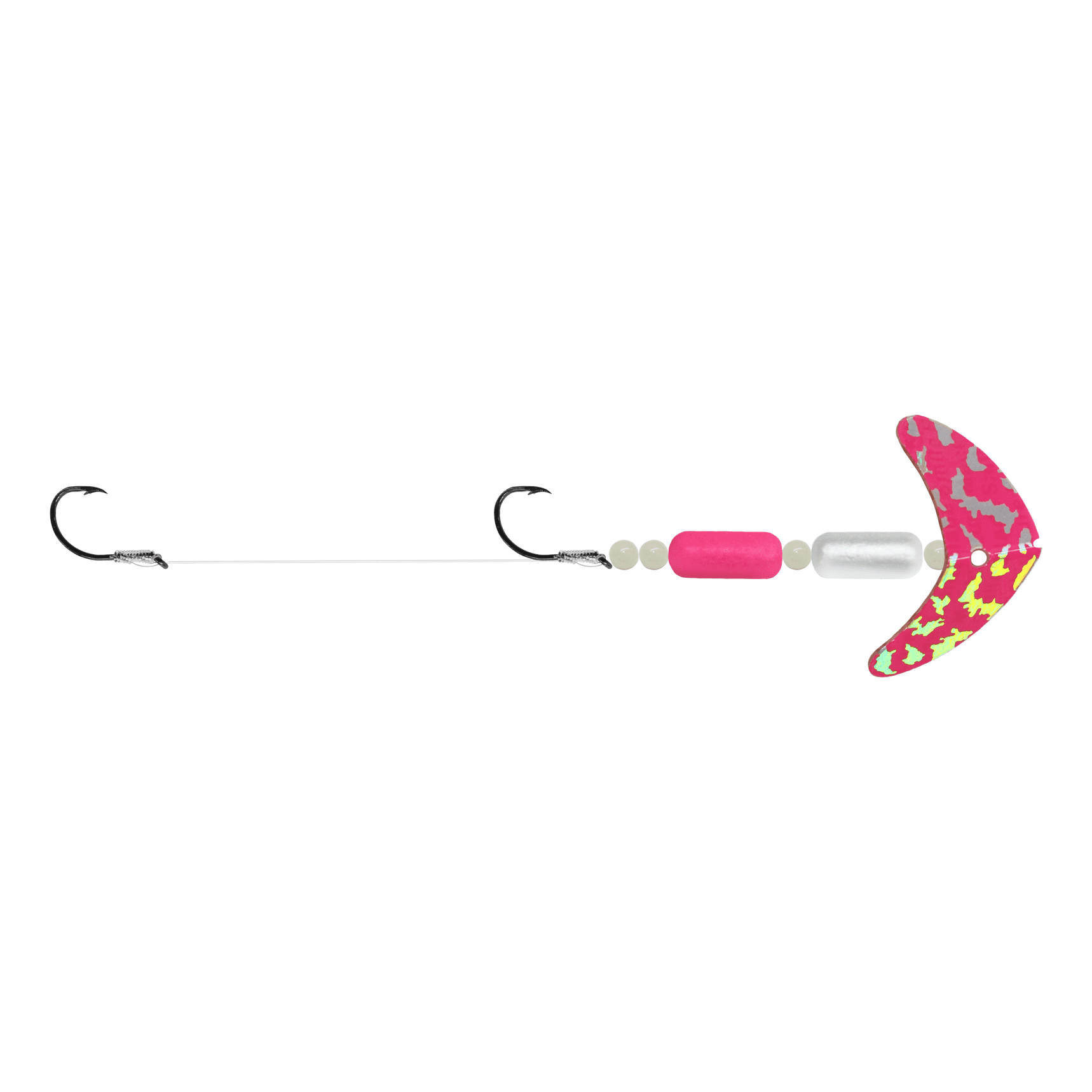 Mack's Lure 60230 Smile Blade Fly #2 Hook, Pink Sparkle Smile