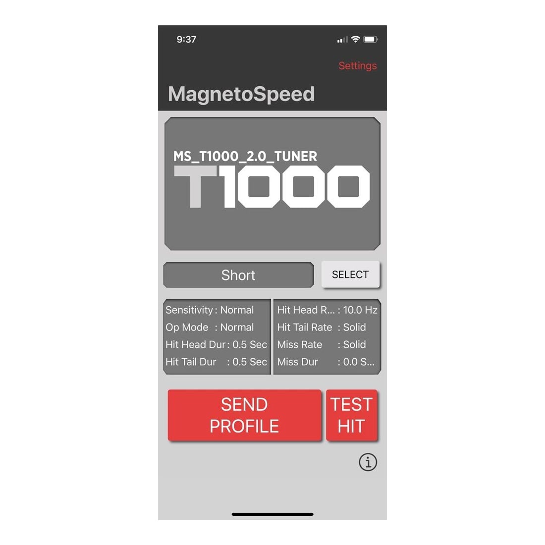 MagnetoSpeed™ T1000 Gen 2 Target Hit Indicator