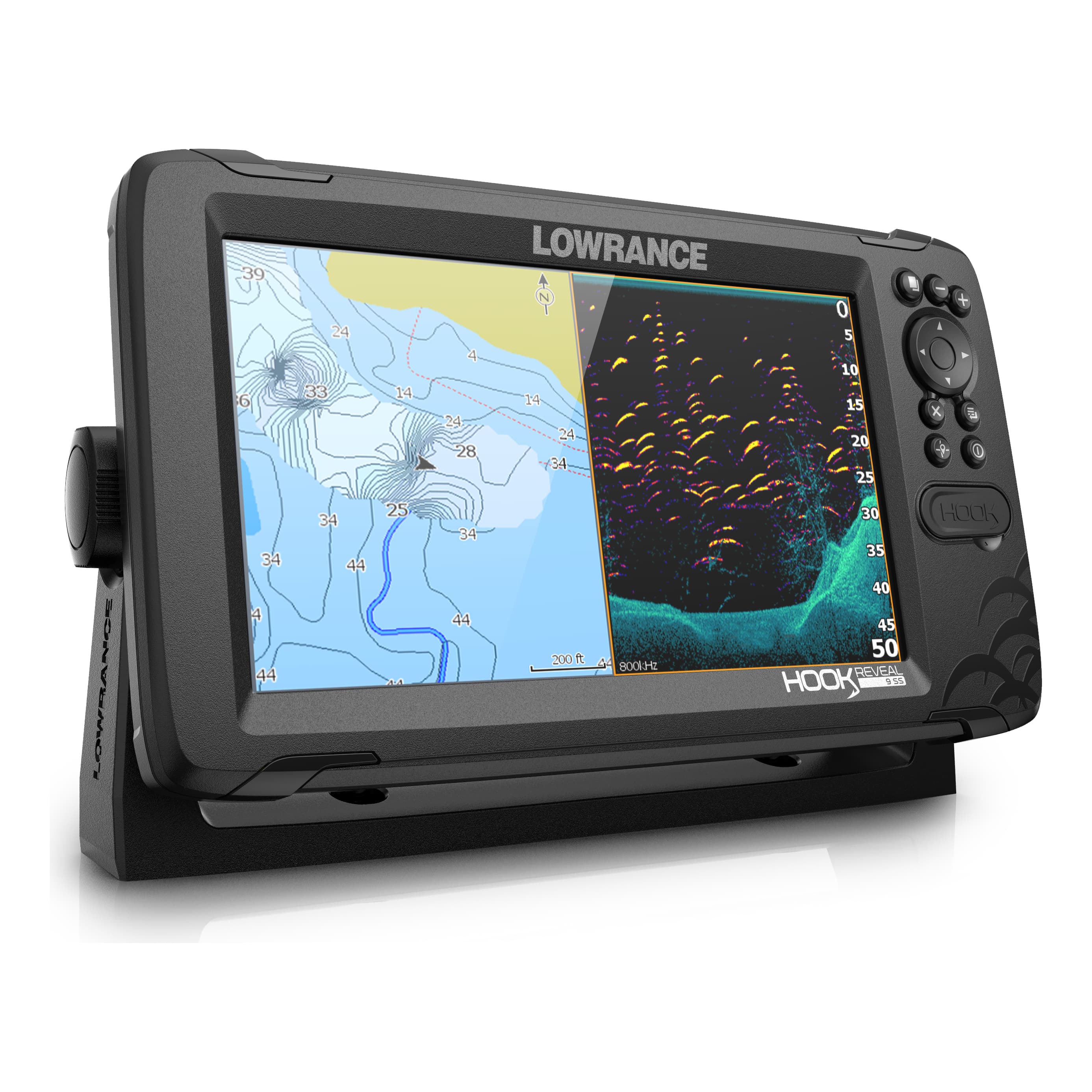 Lowrance HOOK Reveal 9 TripleShot with C-MAP Contour+ - Cabelas 