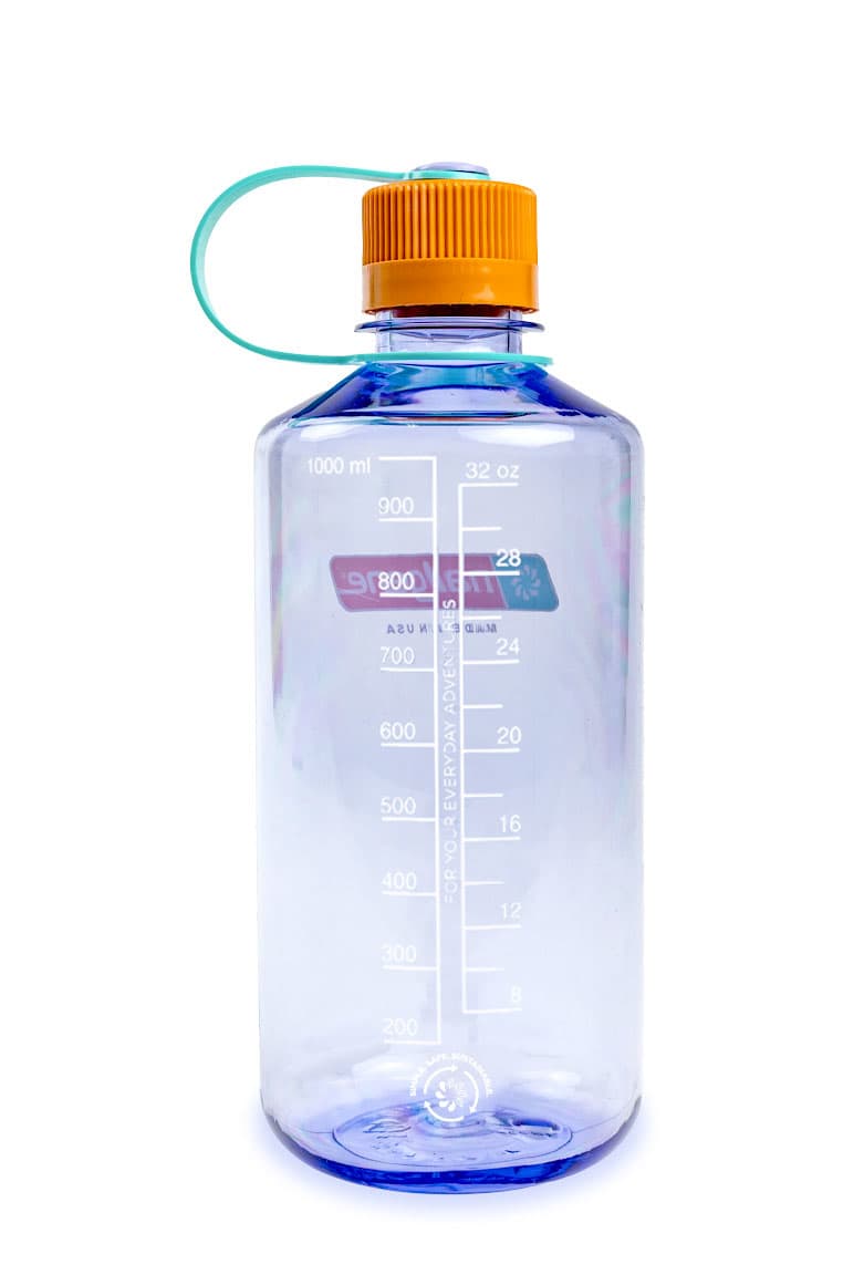Nalgene® Narrow Mouth Water Bottle -  32 oz. - Amethyst - Back View