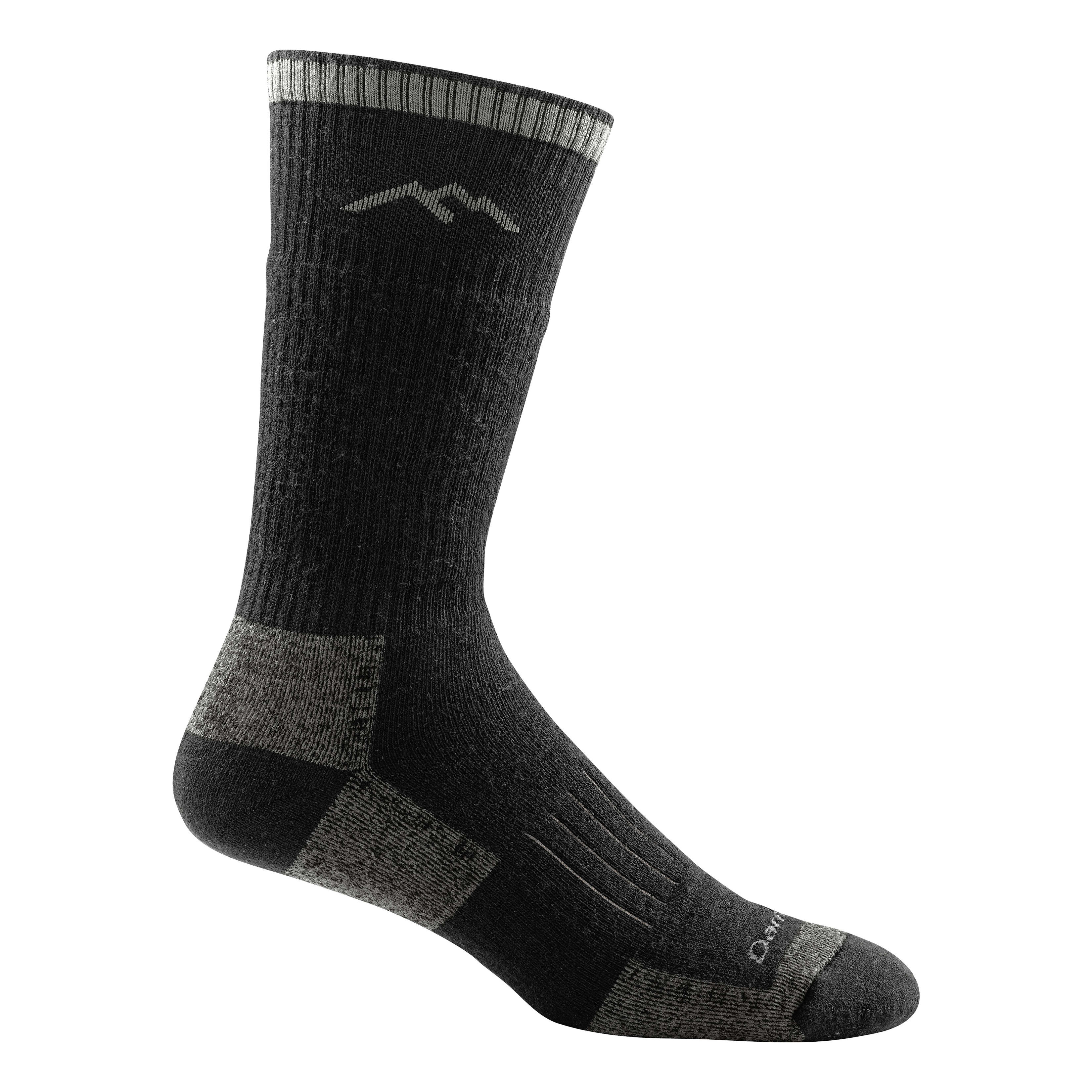 Huntshield Men's Heated Breathable Wool-Blend Socks for Hunting/CamPing,  Black