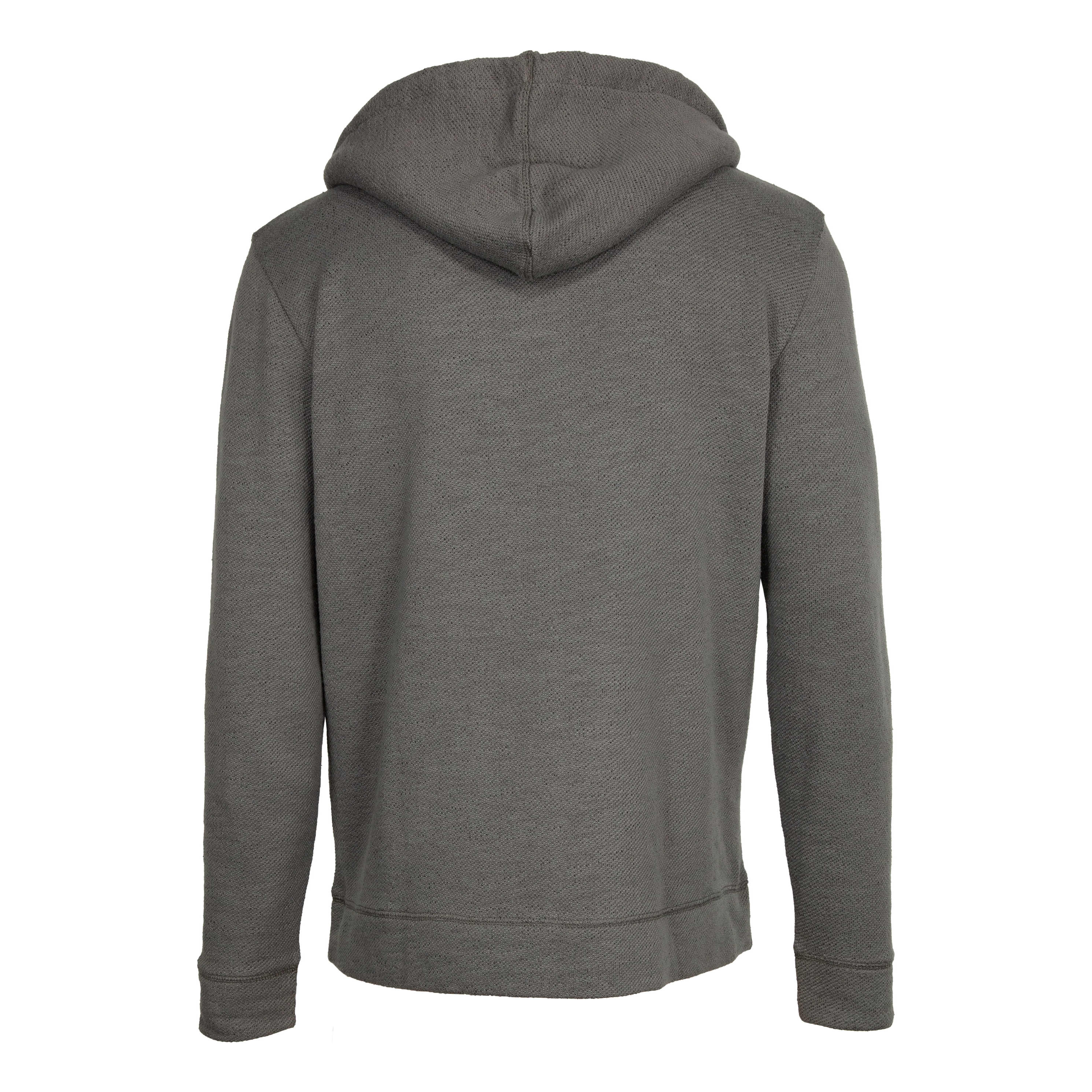 Ascend® Men’s Slub Fleece Sweater Hoodie - Gunmetal - back