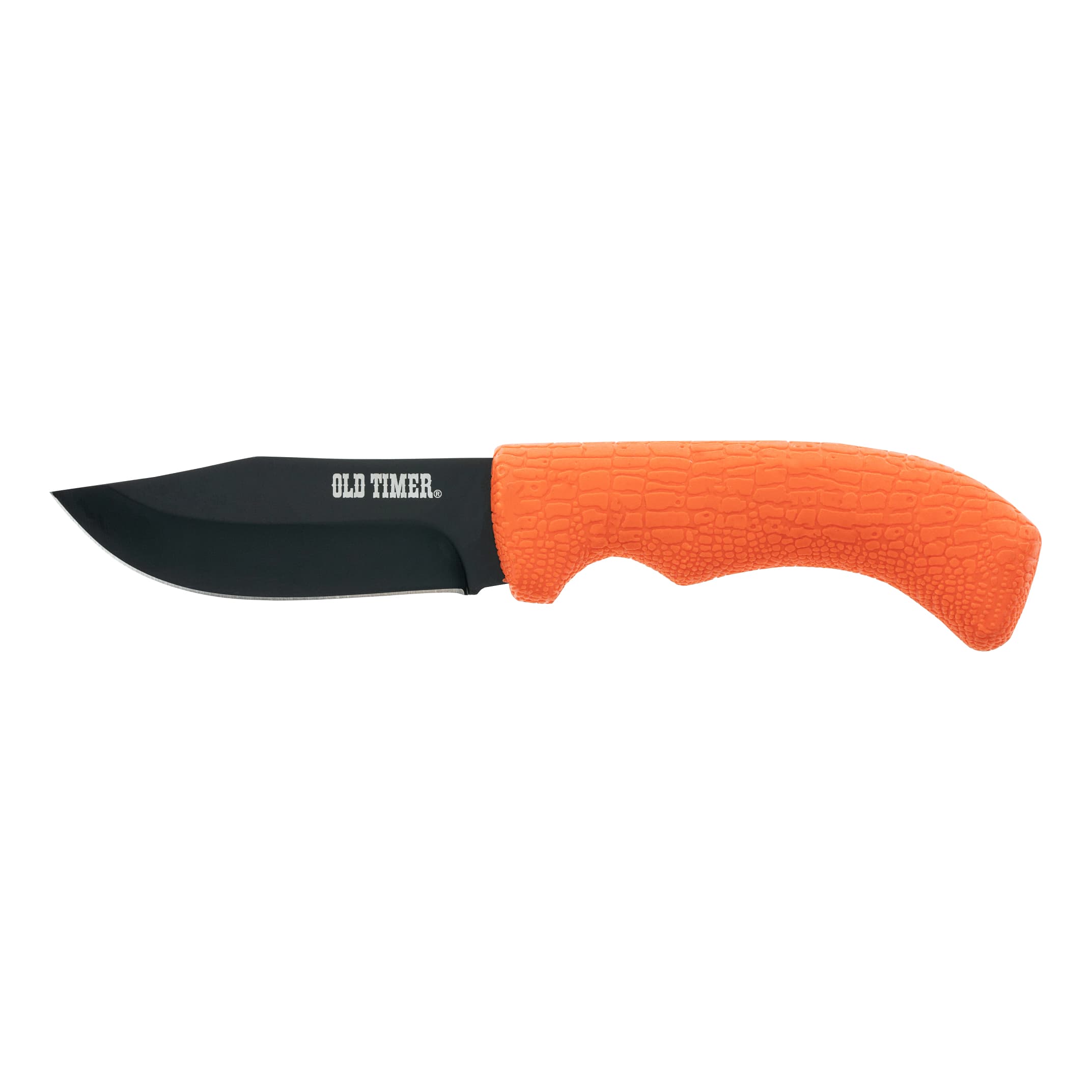 Old Timer 4 Piece Orange Fixed Blade Knife Set
