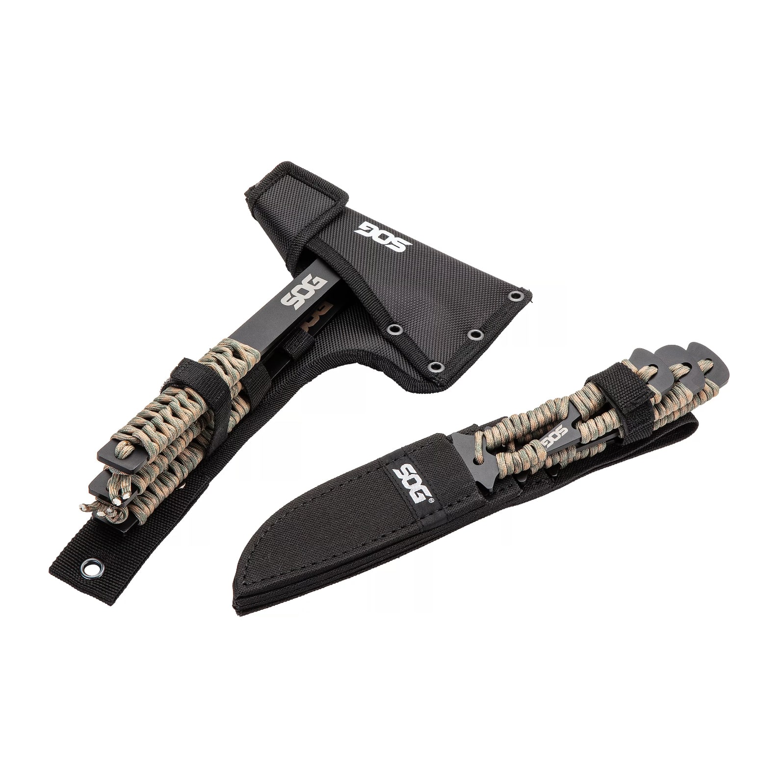 SOG® Throwing Knives, Throwing Hawks and Sheaths Kit