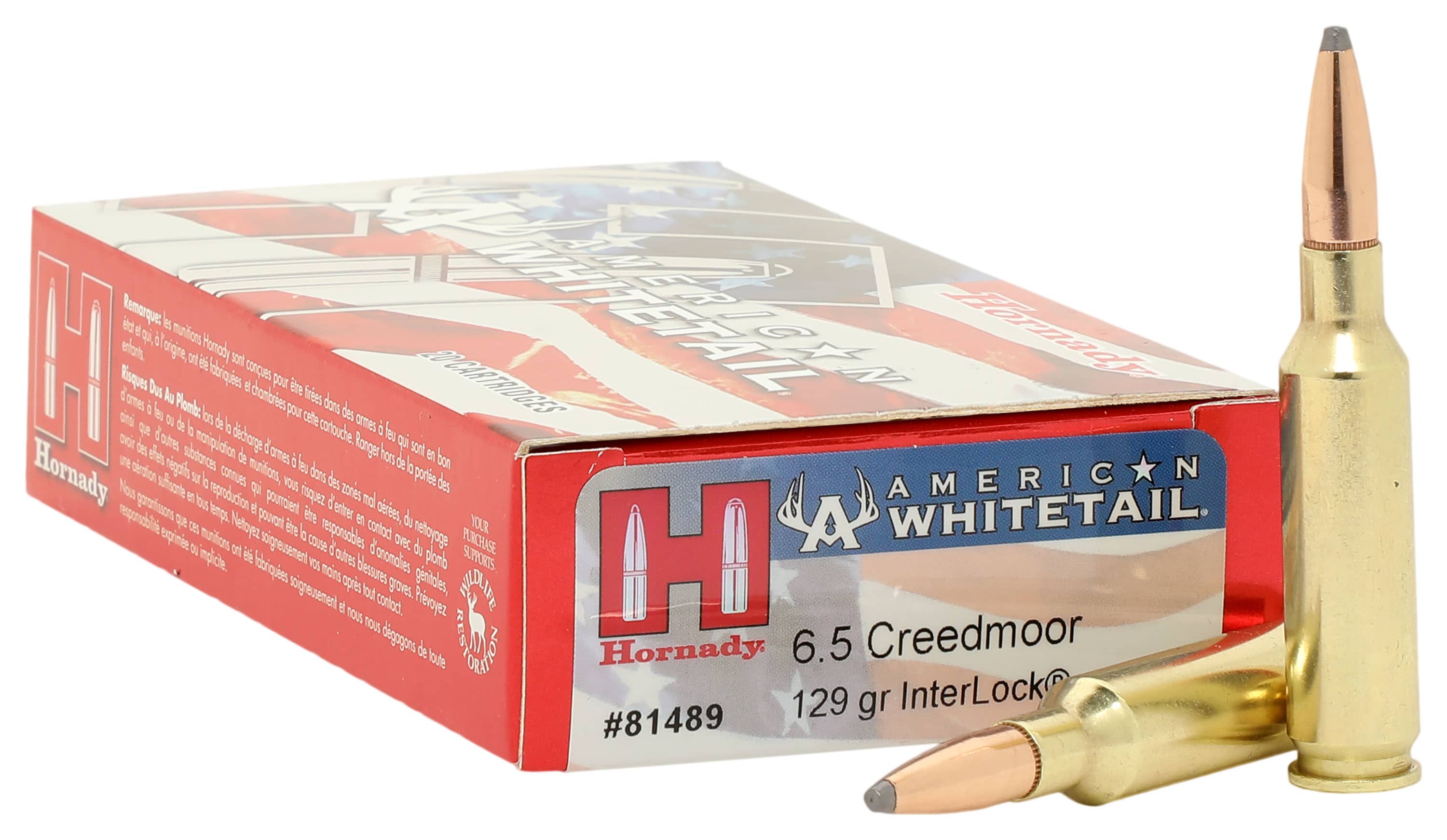 Hornady american whitetail 6 5 creedmoor 129 grain centerfire rifle
