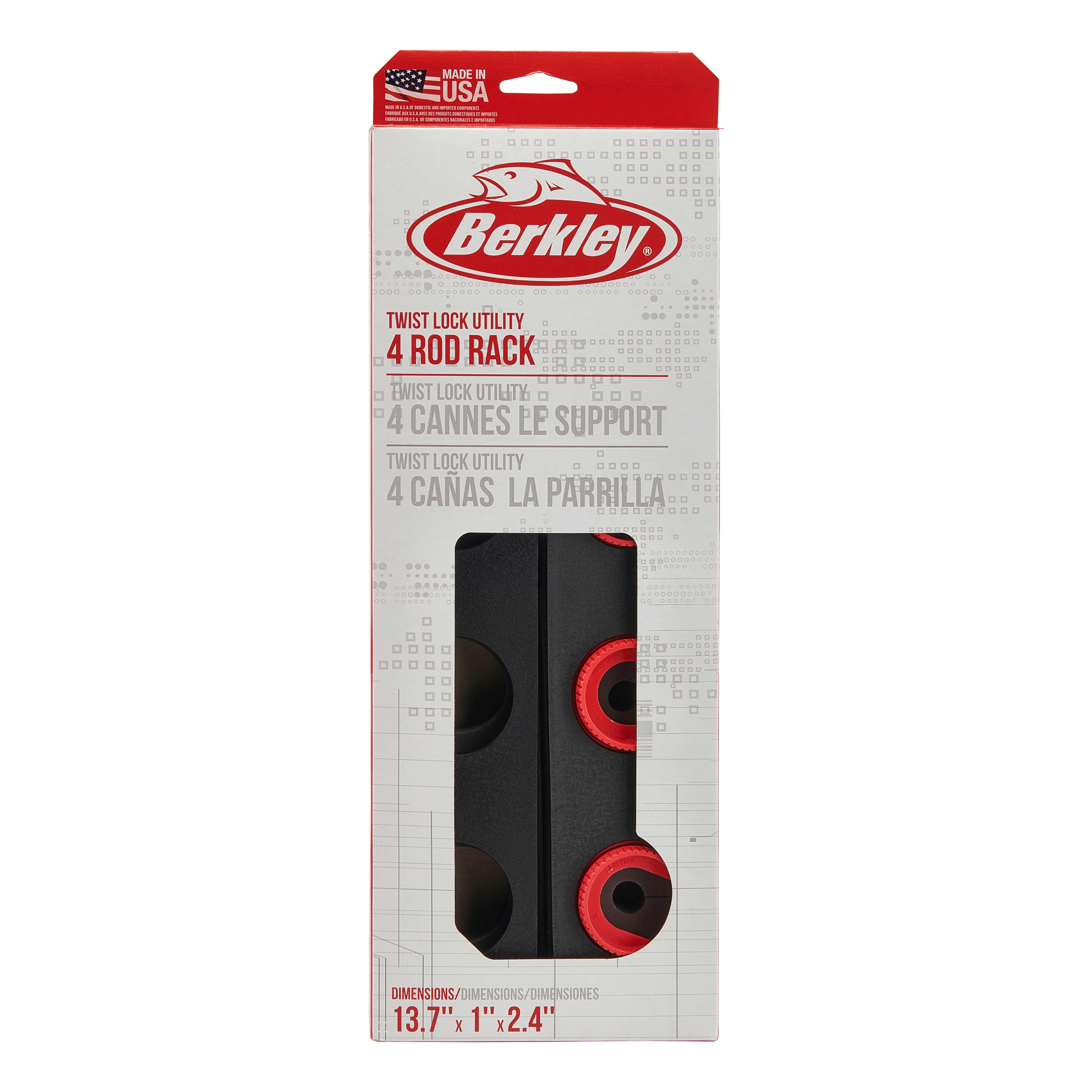 Berkley® Twist Lock Utility 4-Rod Rack
