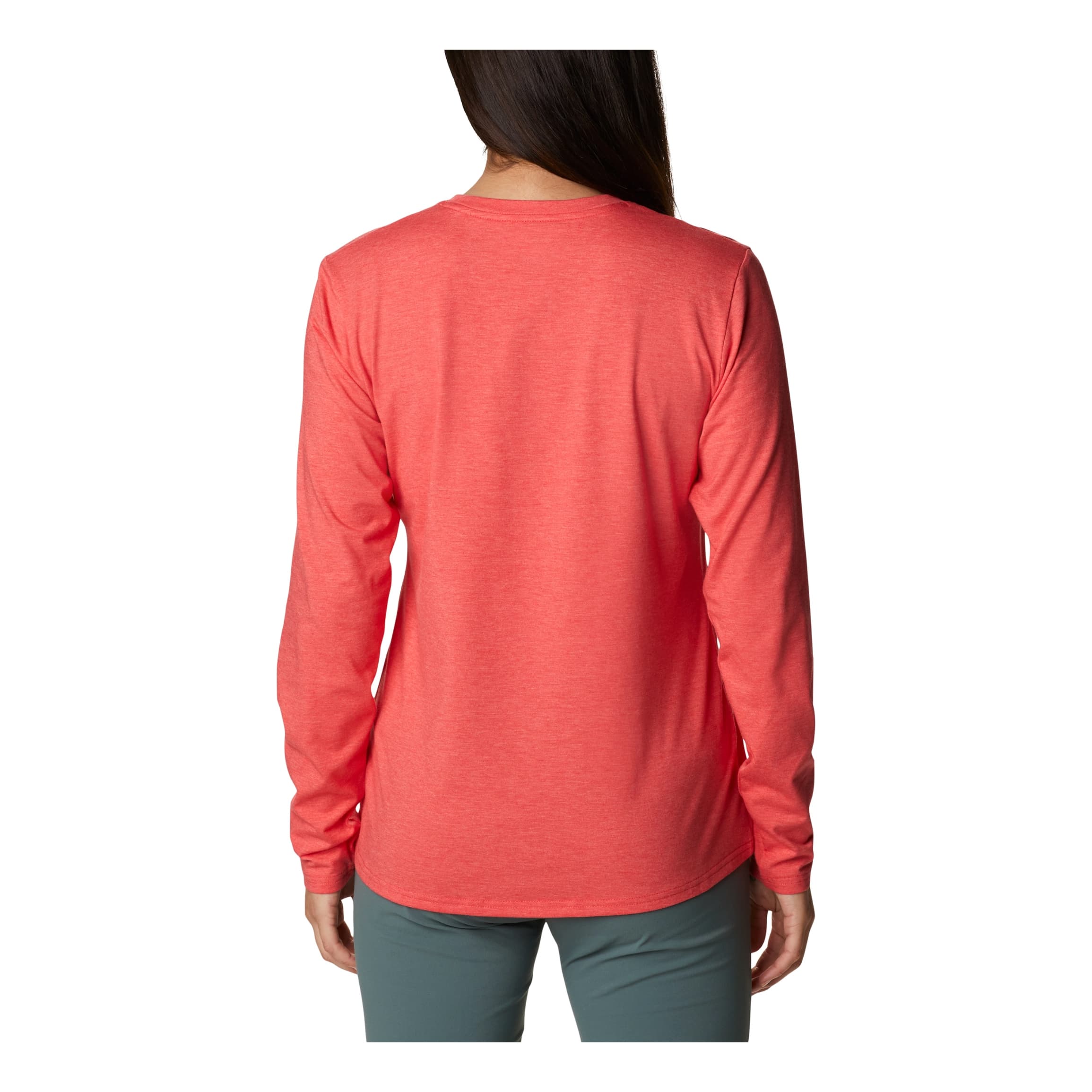 Columbia® Women’s Sun Trek™ Long-Sleeve T-Shirt - Red Hibiscus - back