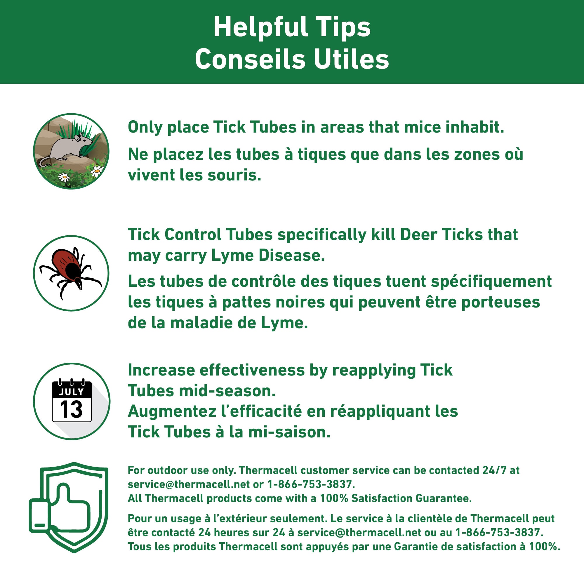 ThermaCELL® Tick Control Tubes - 12 Pack
