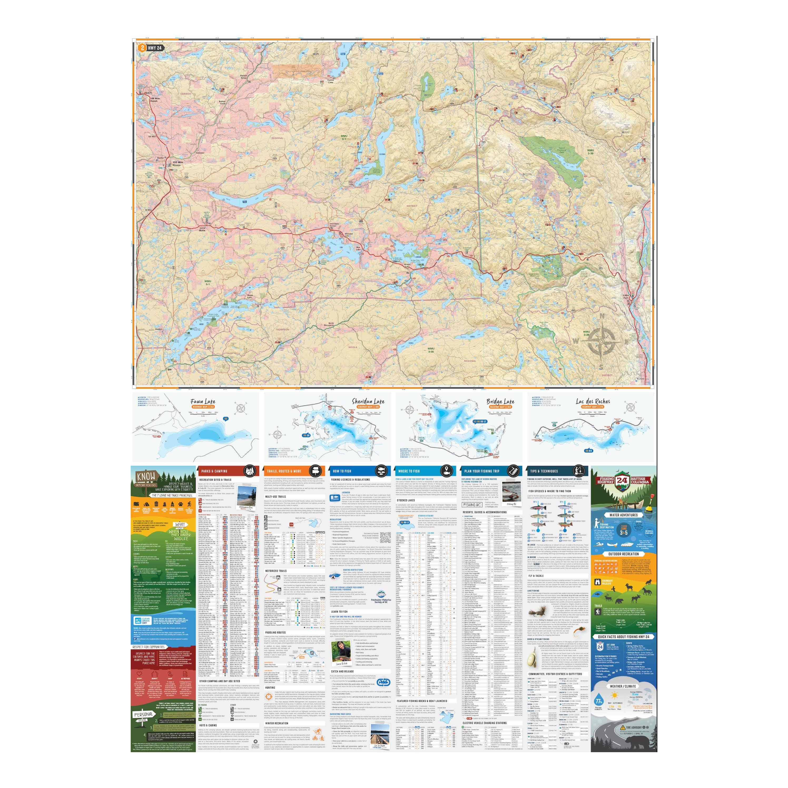 Backroad Mapbook - BC Fishing Highway 24 and The Land of Hidden Waters ...