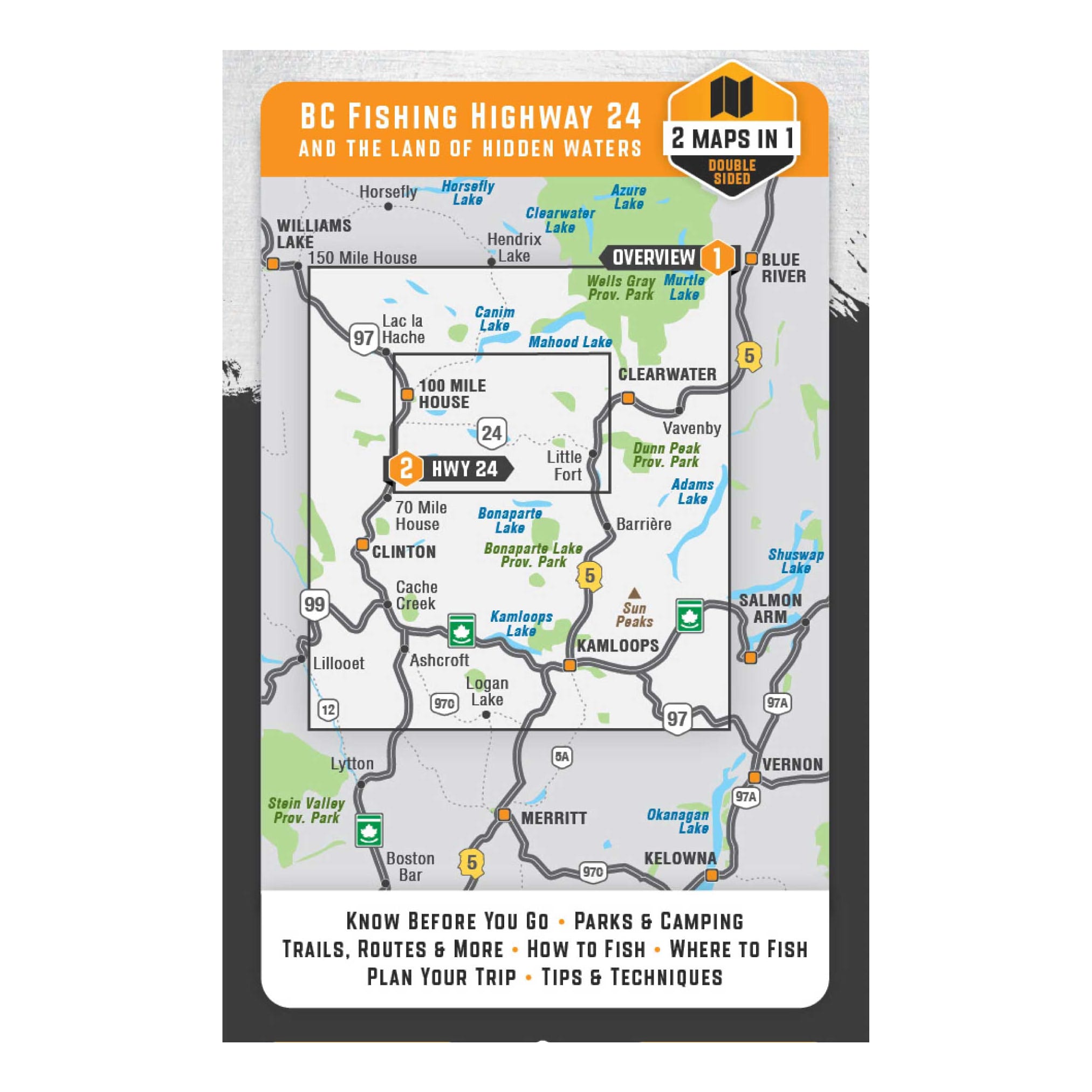 Backroad Mapbook BC Fishing Highway 24 and The Land of Hidden Waters