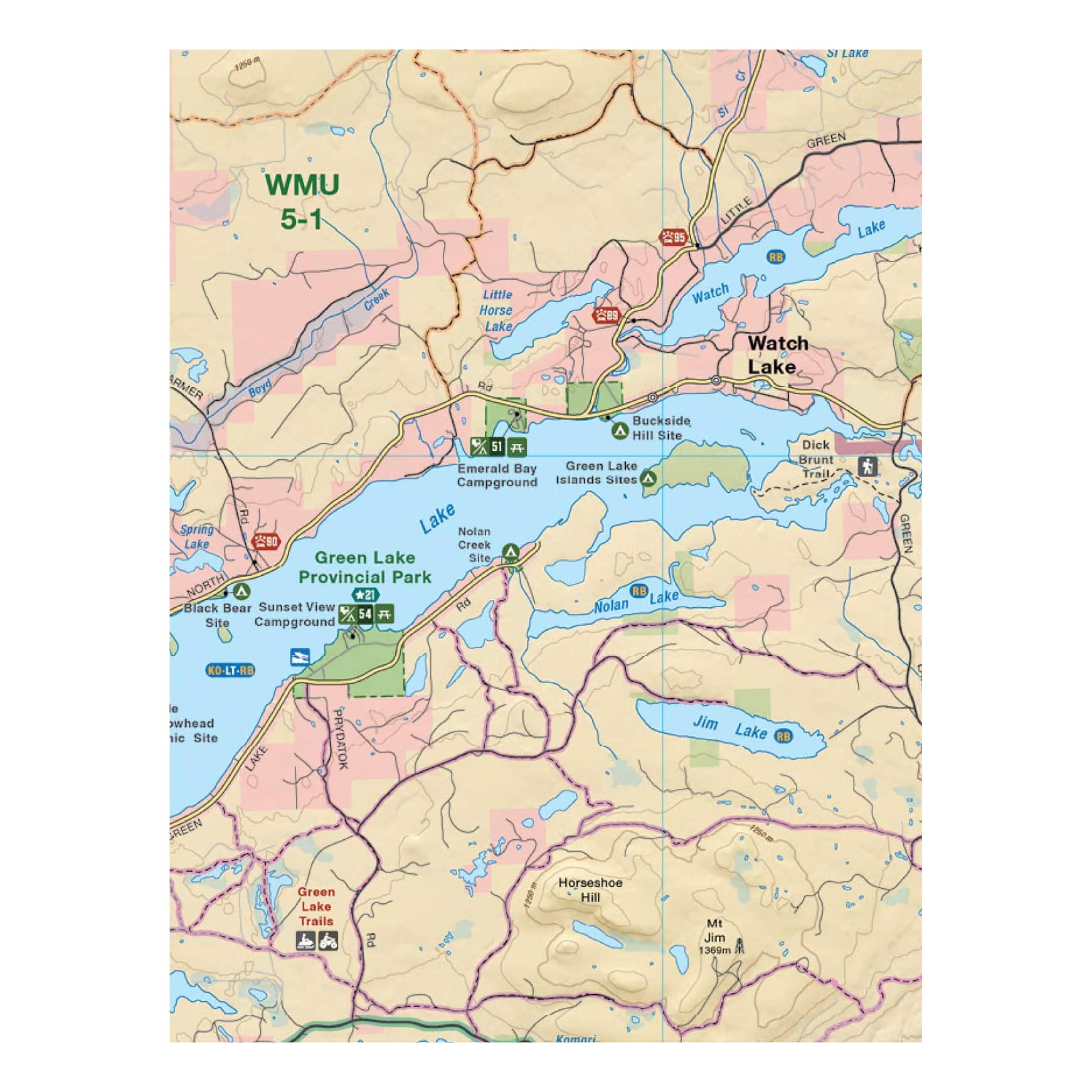 Backroad Mapbook - BC Fishing Highway 24 and The Land of Hidden Waters Waterproof Map