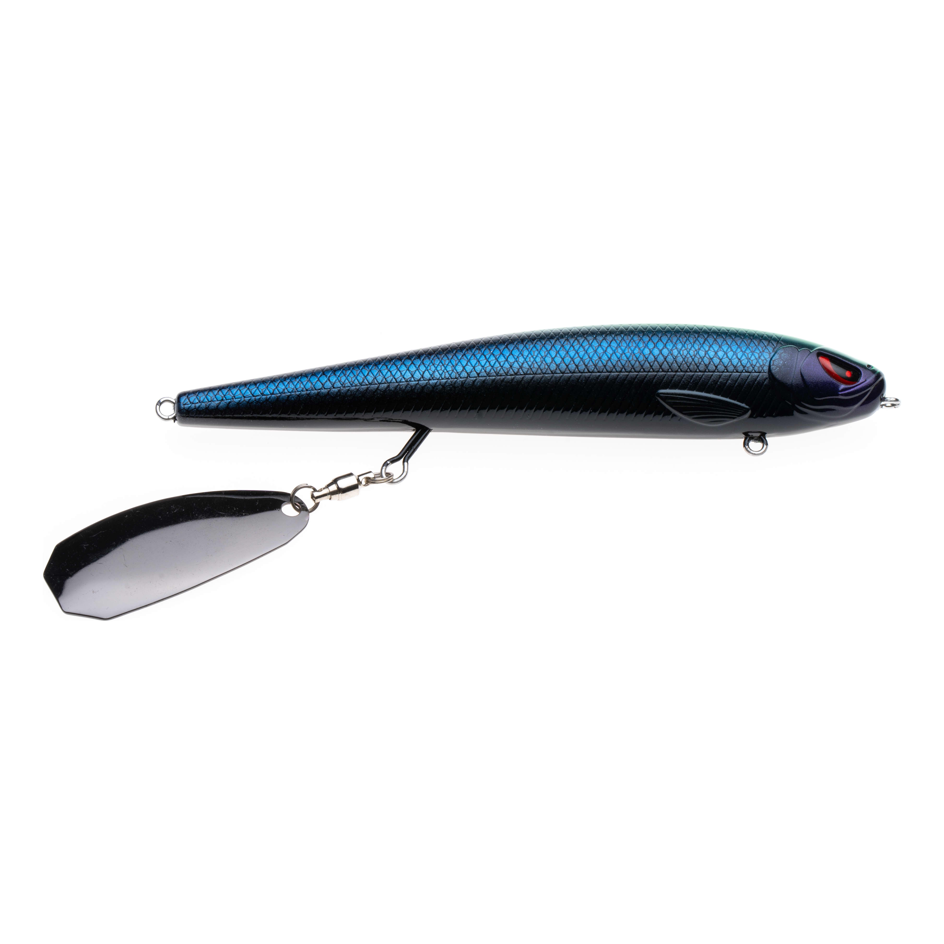 HEDDON CRAZY CRAWLER FISHING LURE BLACK WITH WHITE HEAD Sign Not
