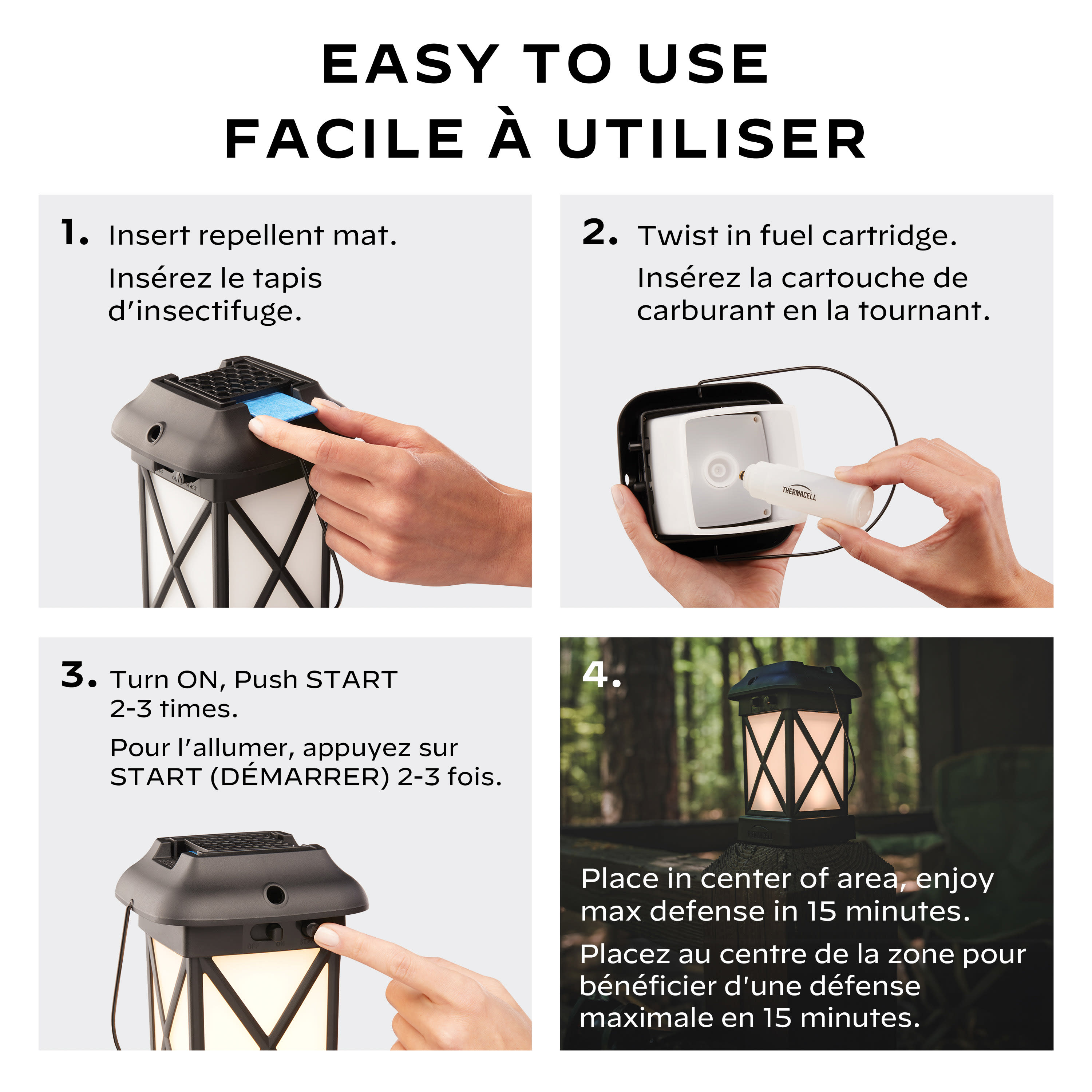 Thermacell® Mosquito Repellent Patio Shield Lantern XL