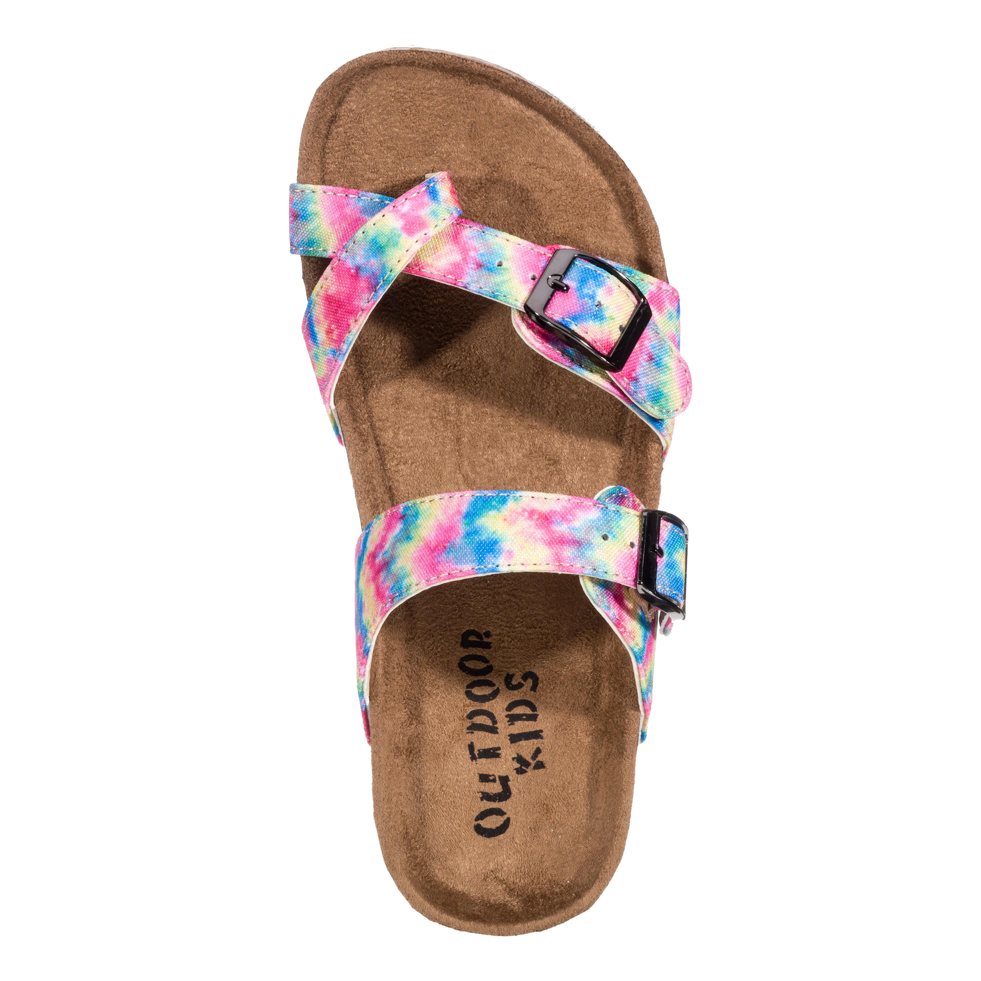 Outdoor Kids™ Youth Bork Double-Buckle Toe-Loop Sandals - Pastel - top