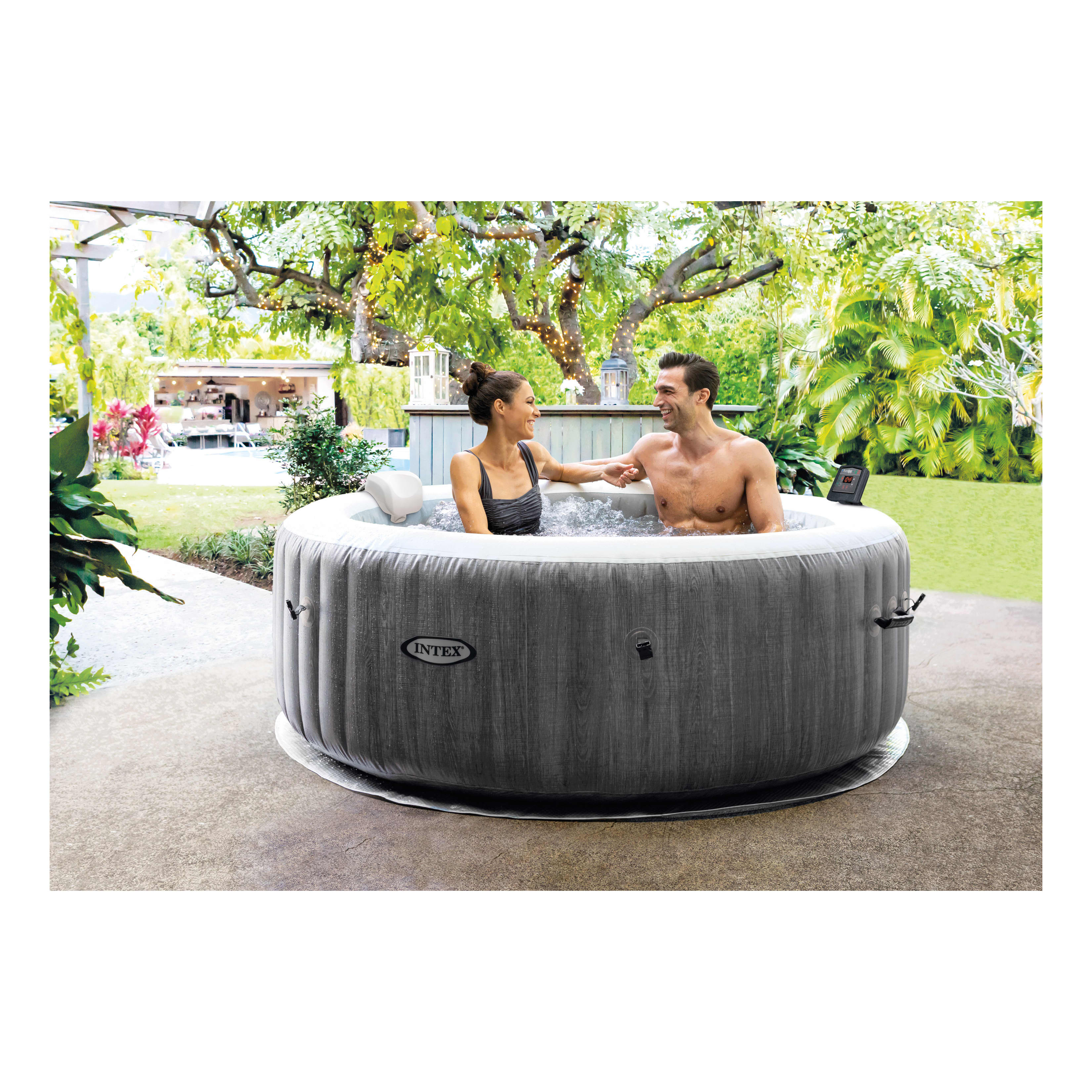 Intex® PureSpa Greywood Deluxe Set