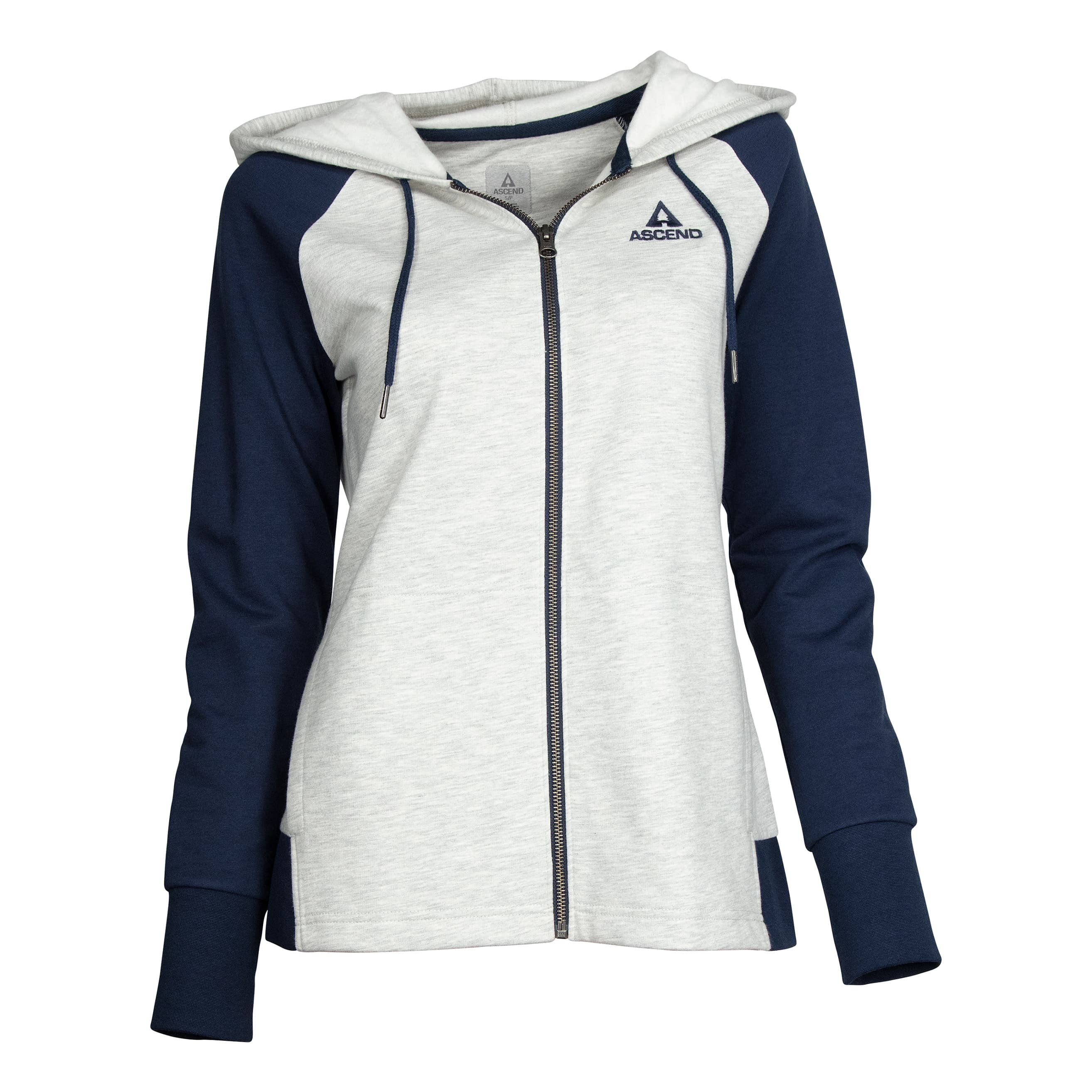 Women's full zip sweatshirt without hood on sale