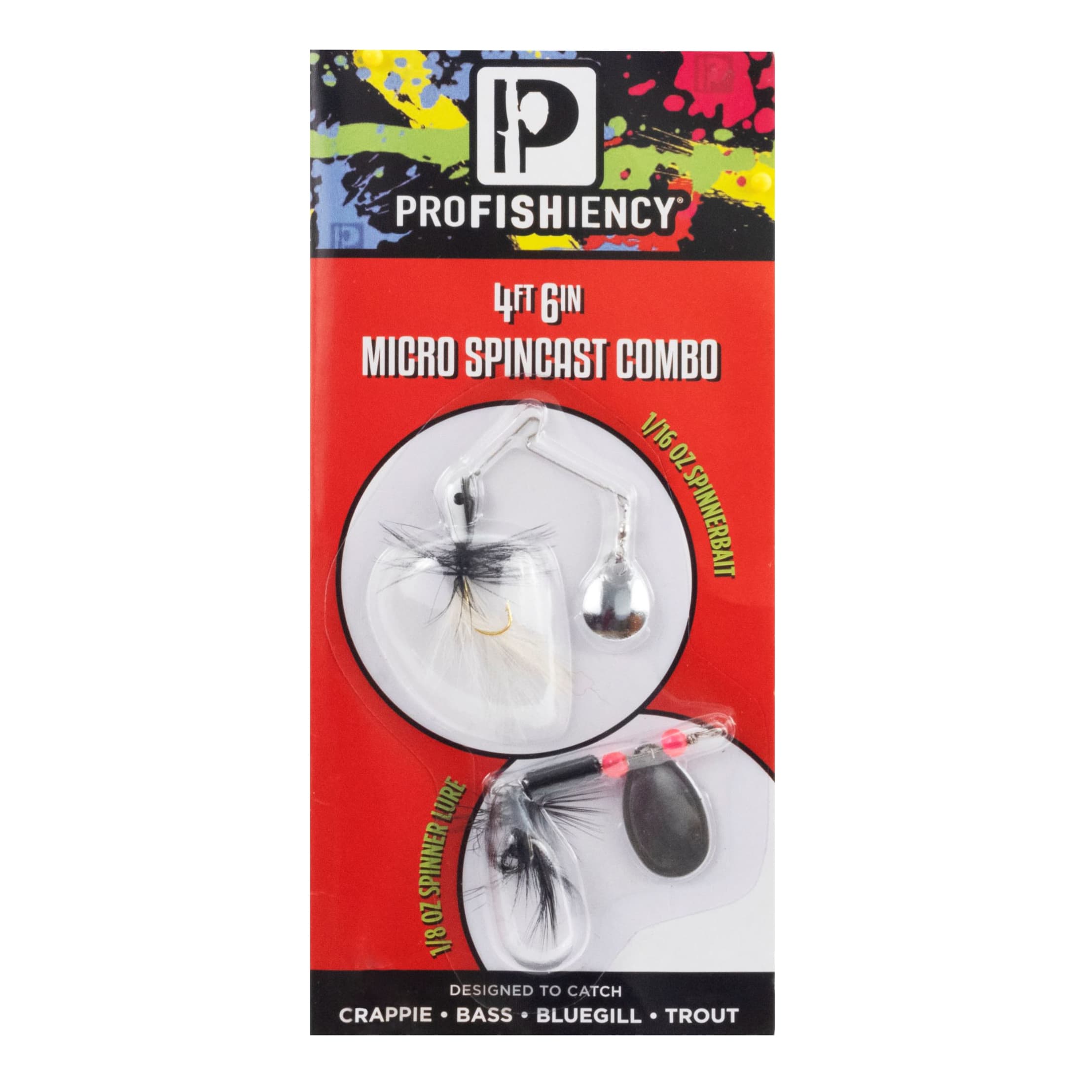 Profishiency® Splatter Spincast Combo Kit