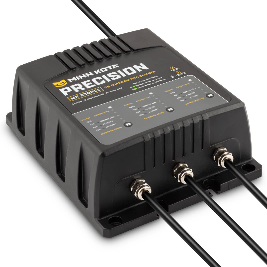 Minn Kota® 3 Bank 10 Amp OnBoard Precision Charger Cabela