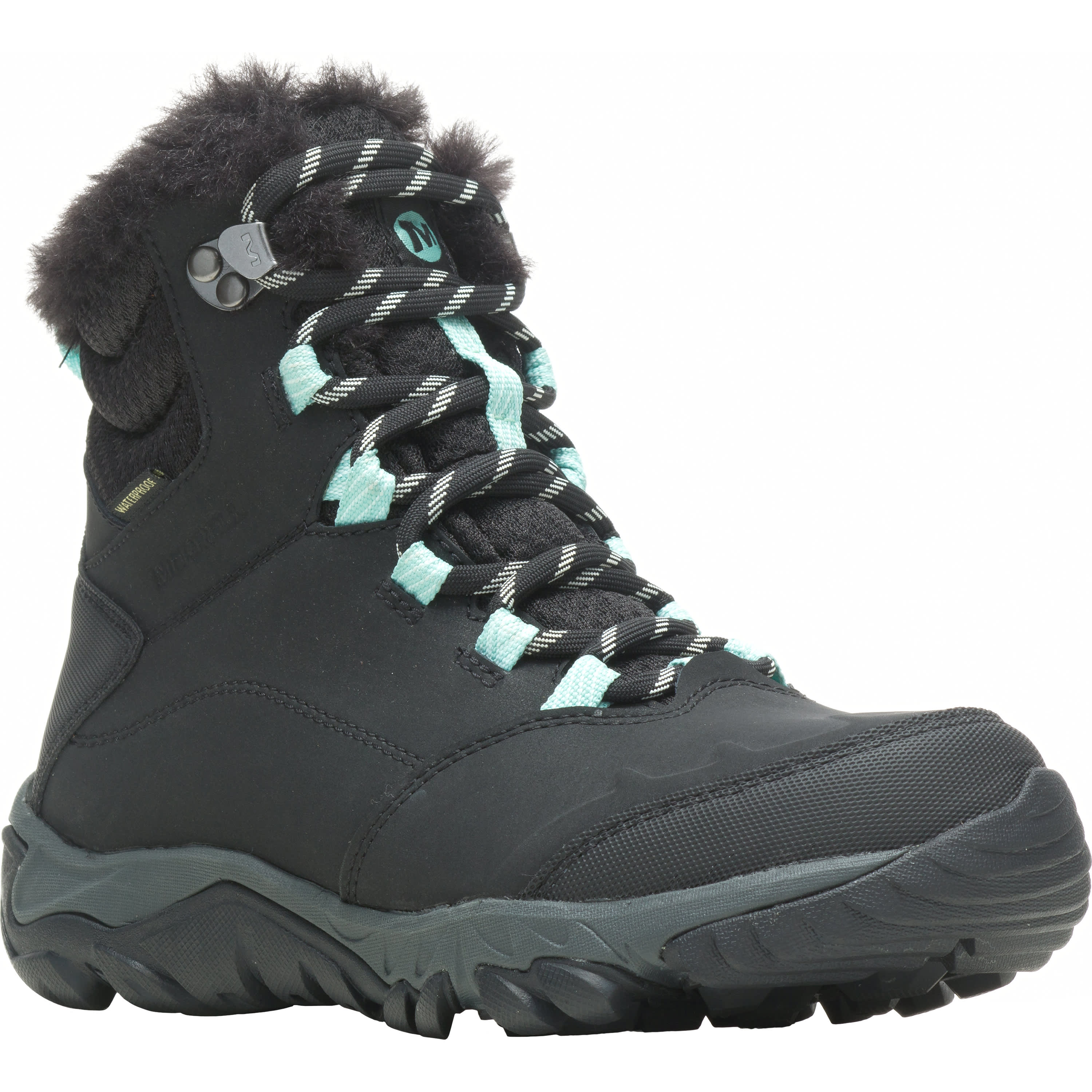 Merrell Haven Mid Lace Polar Waterproof Boots - Black - Size 6