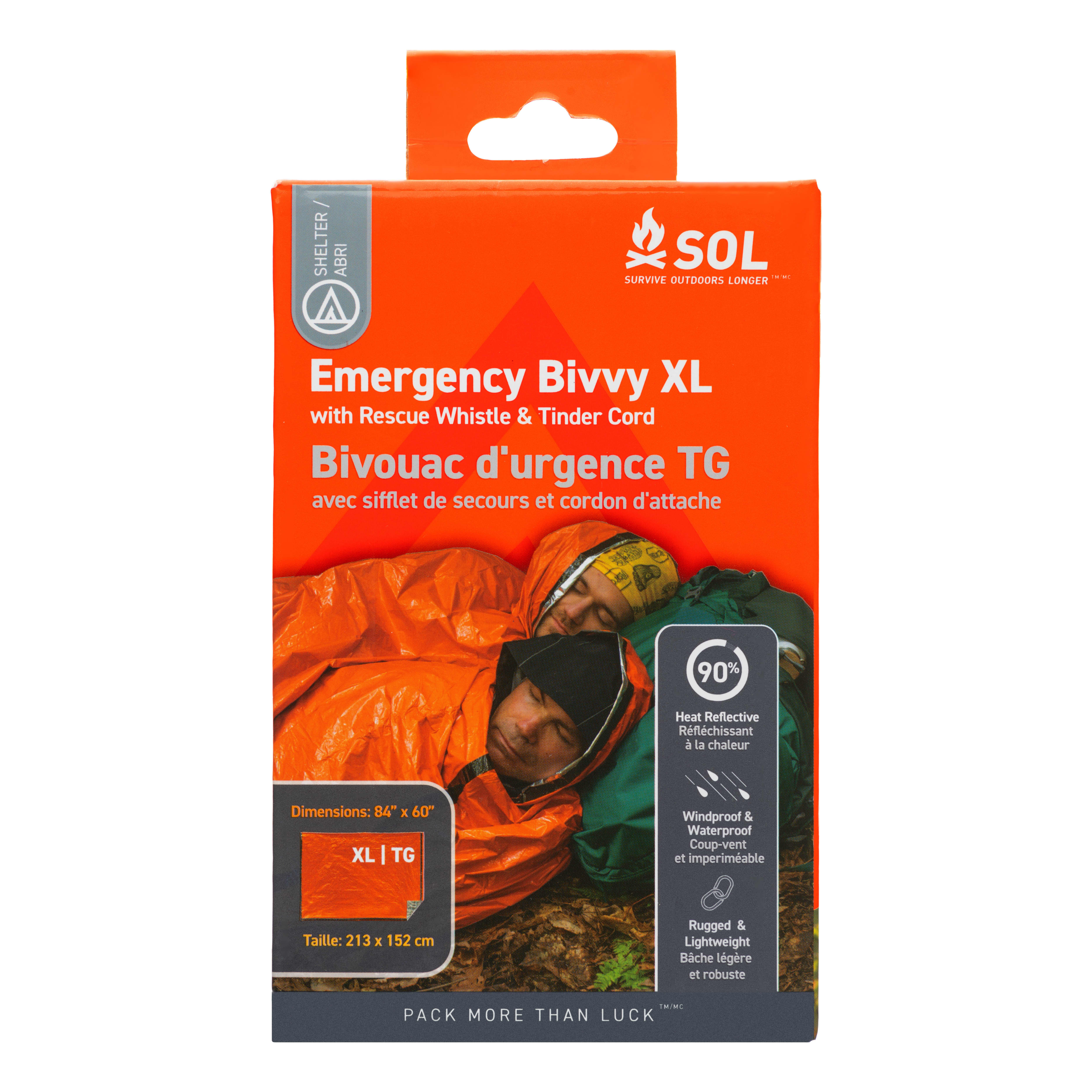 S.O.L.® Emergency Bivvy XL with Rescue Whistle