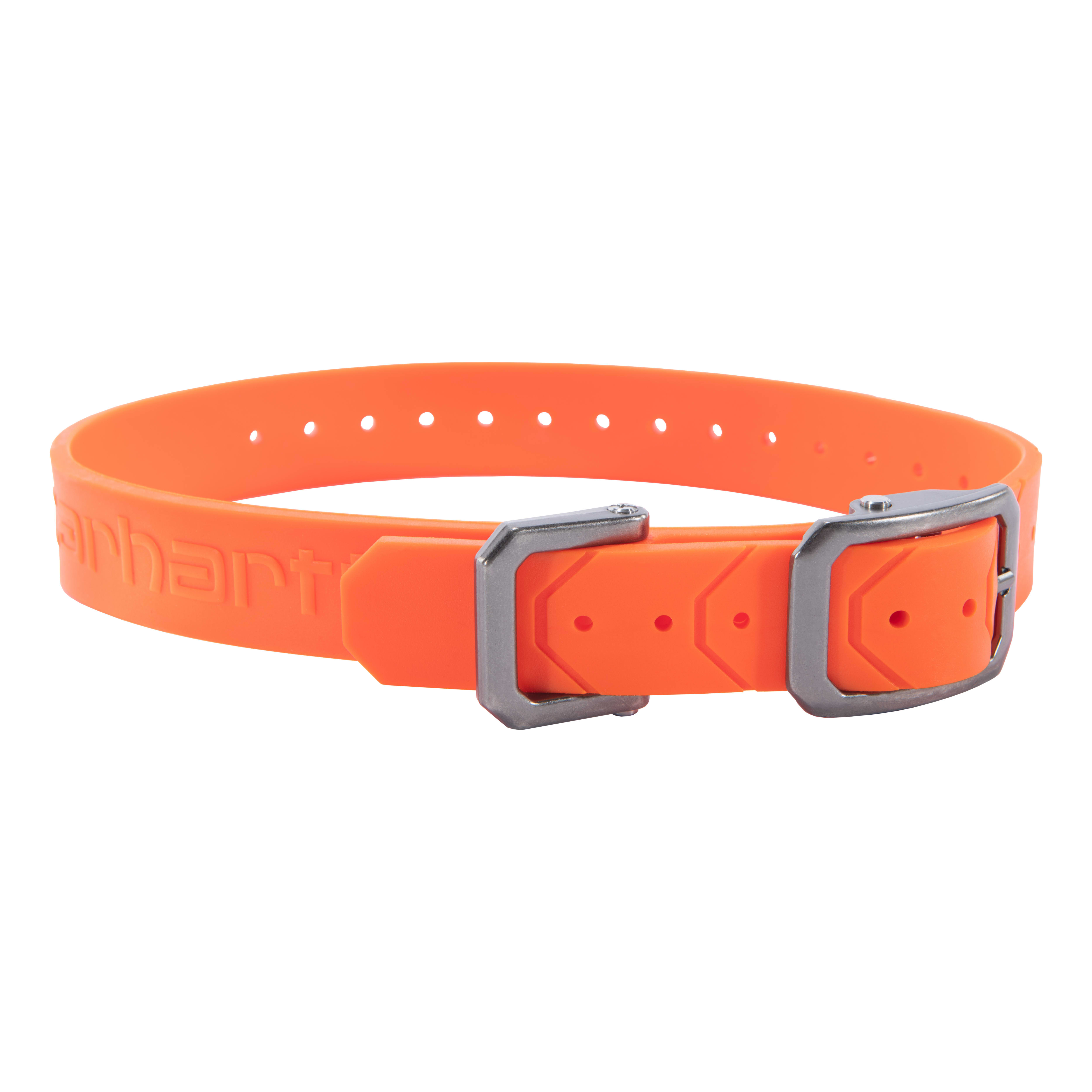 Orange waterproof dog collar sales