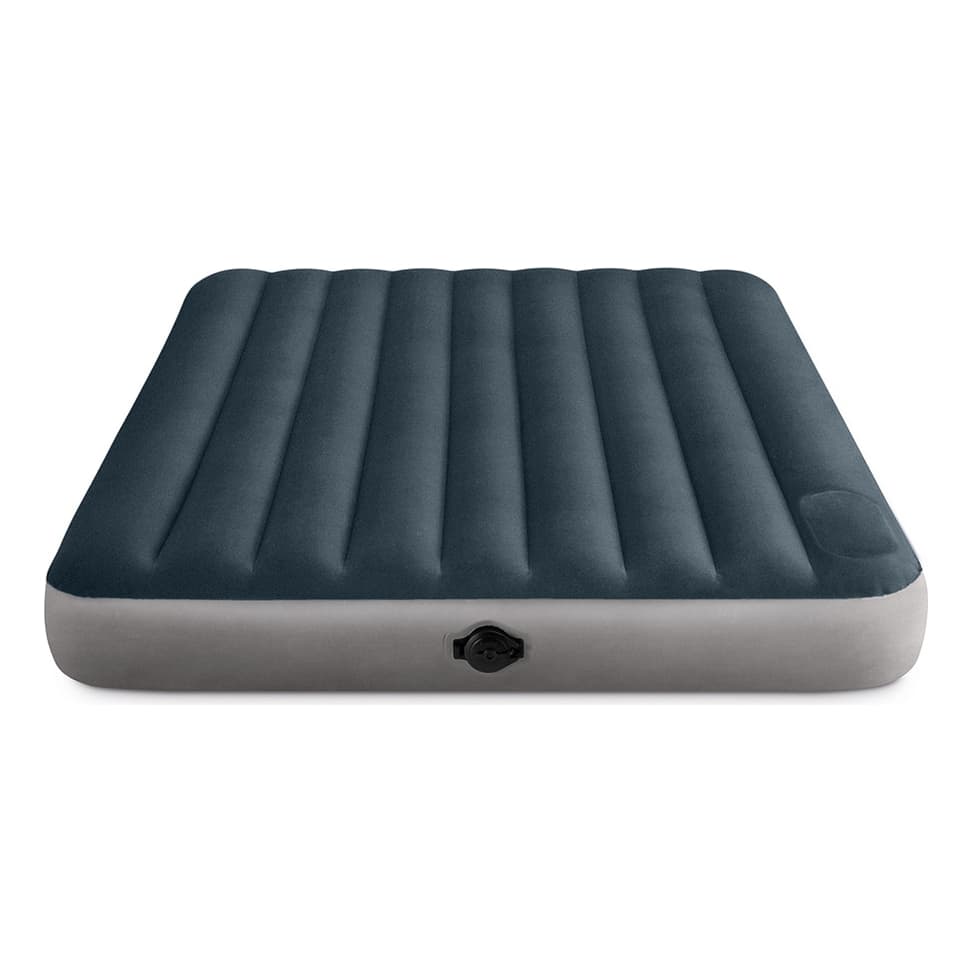 Intex® Dura-Beam® Standard Queen Air Mattress with Built-In Battery Pump