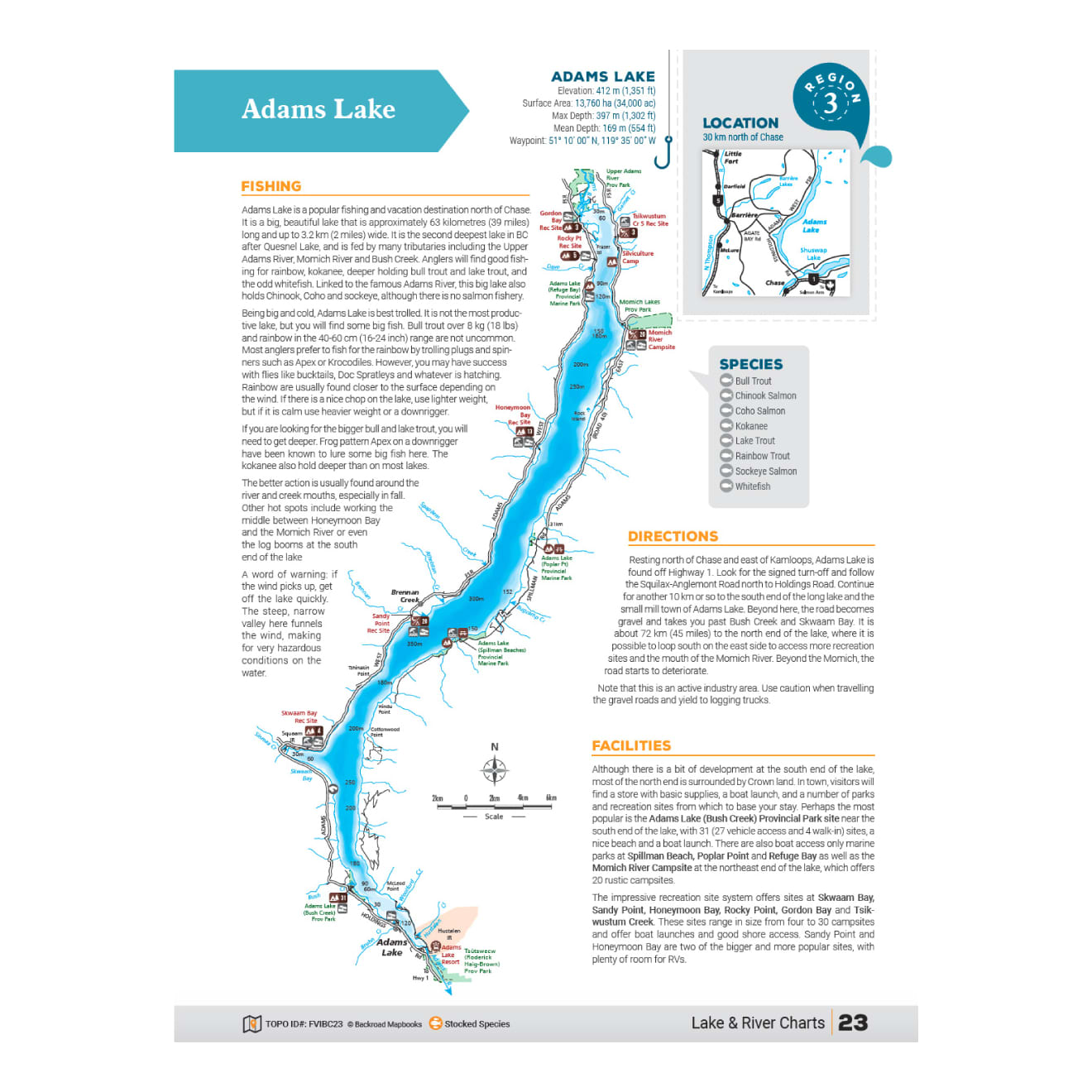 Backroad Mapbook Thompson Okanagan BC Fishing Mapbook Cabela's Canada