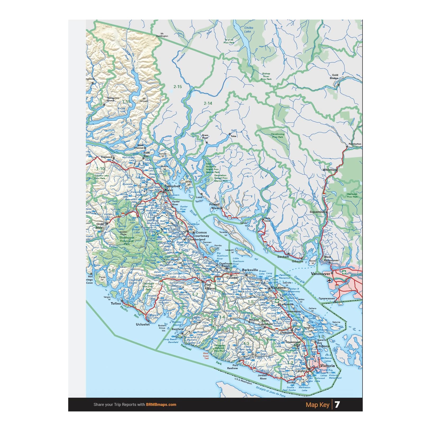 Backroad Mapbooks - Vancouver Island Fishing Mapbook
