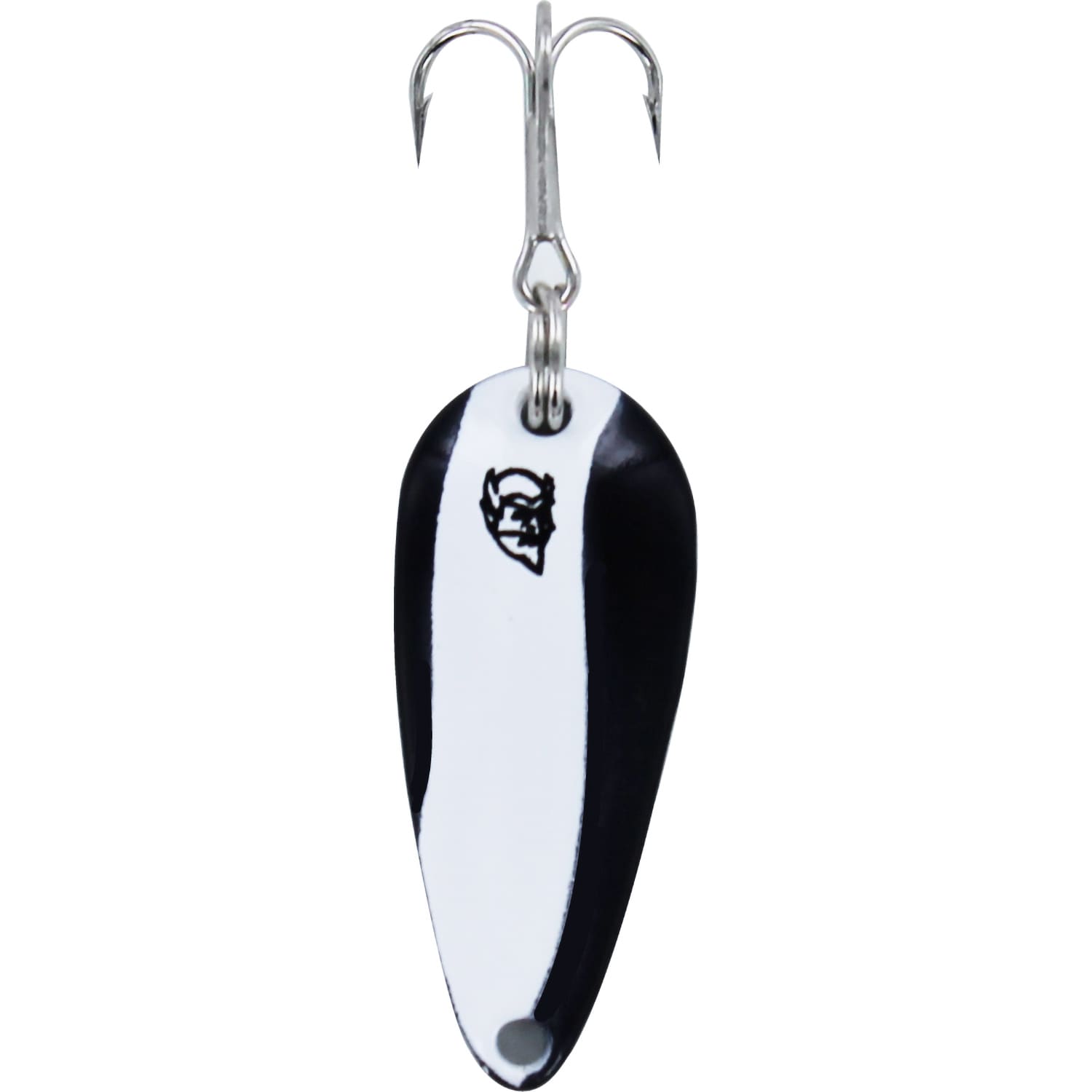 VINTAGE DARDEVLE Dare Devil Fishing Spoon Lures 1 OZ Black/ White