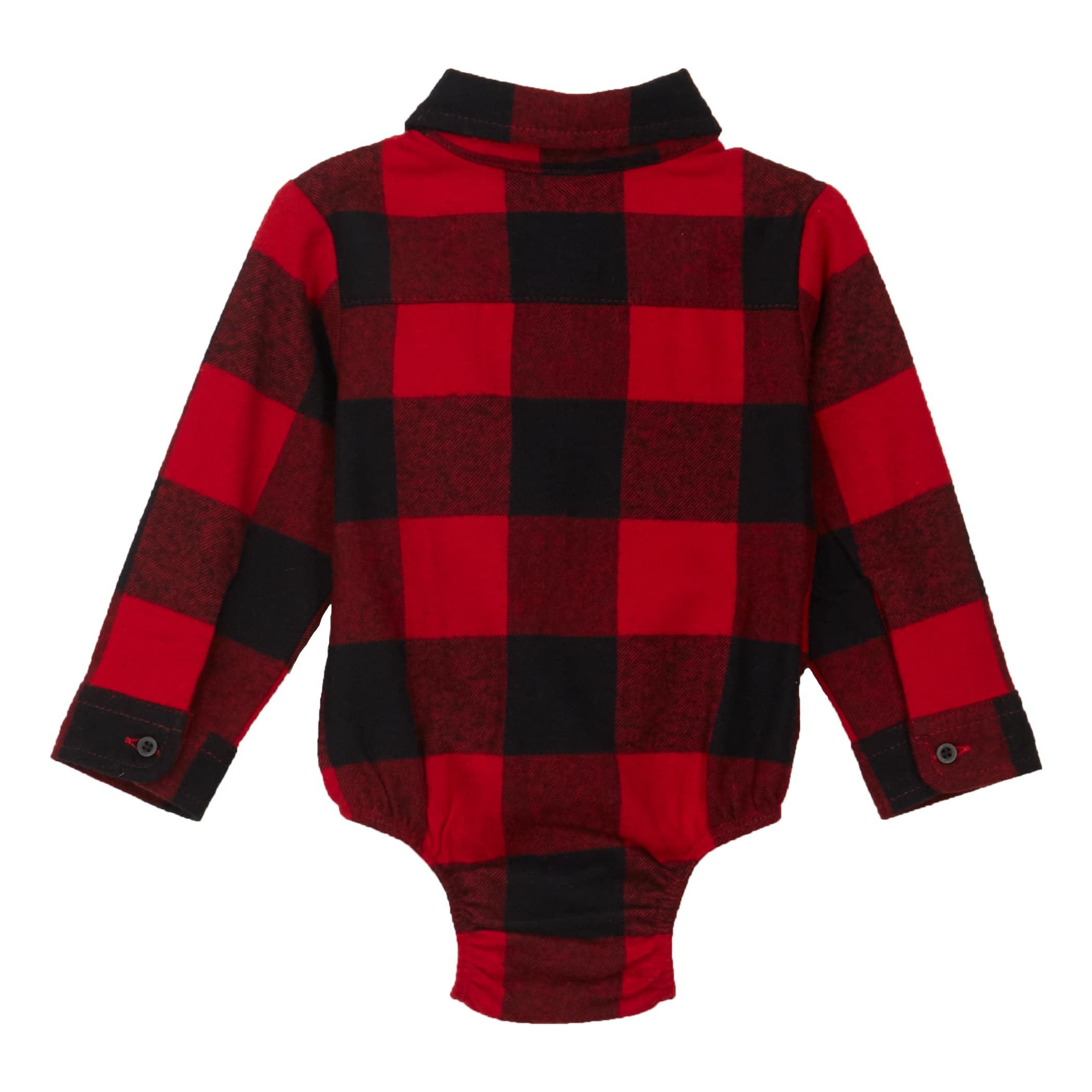 Bass Pro Shops® Infants’ Flannel Long-Sleeve Bodysuit - back