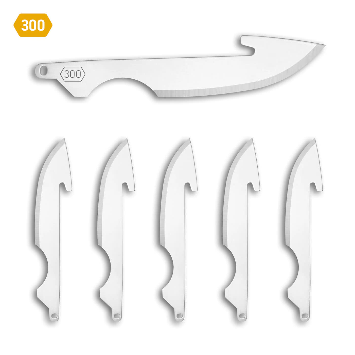Outdoor Edge® 300 (3.0”) RazorSafe Caping Replacement Blade 6Pack