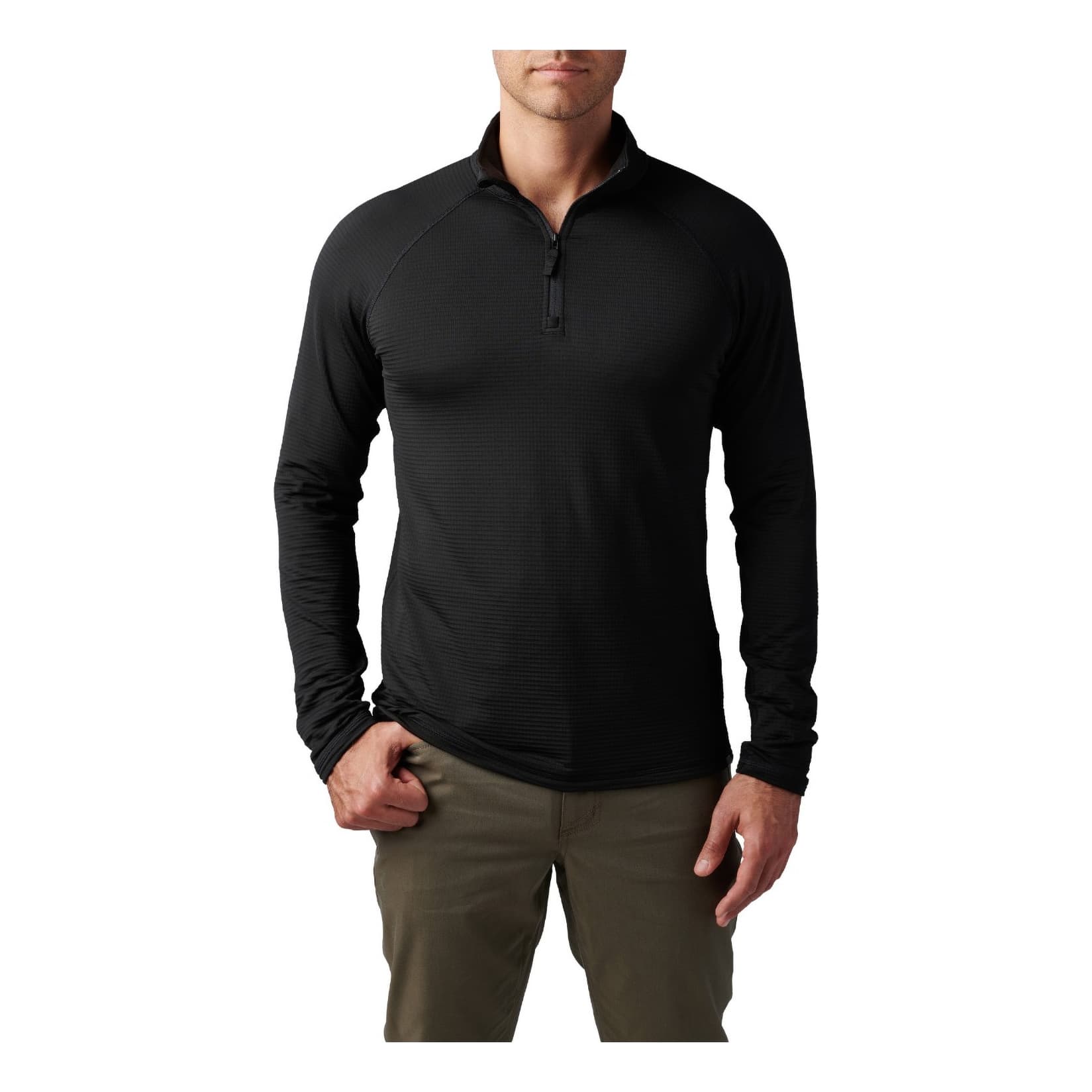 511 Quarter Zip Job Shirt 1/4 Zip Black