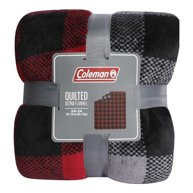 Coleman® Quilted Buffalo Plaid Throw